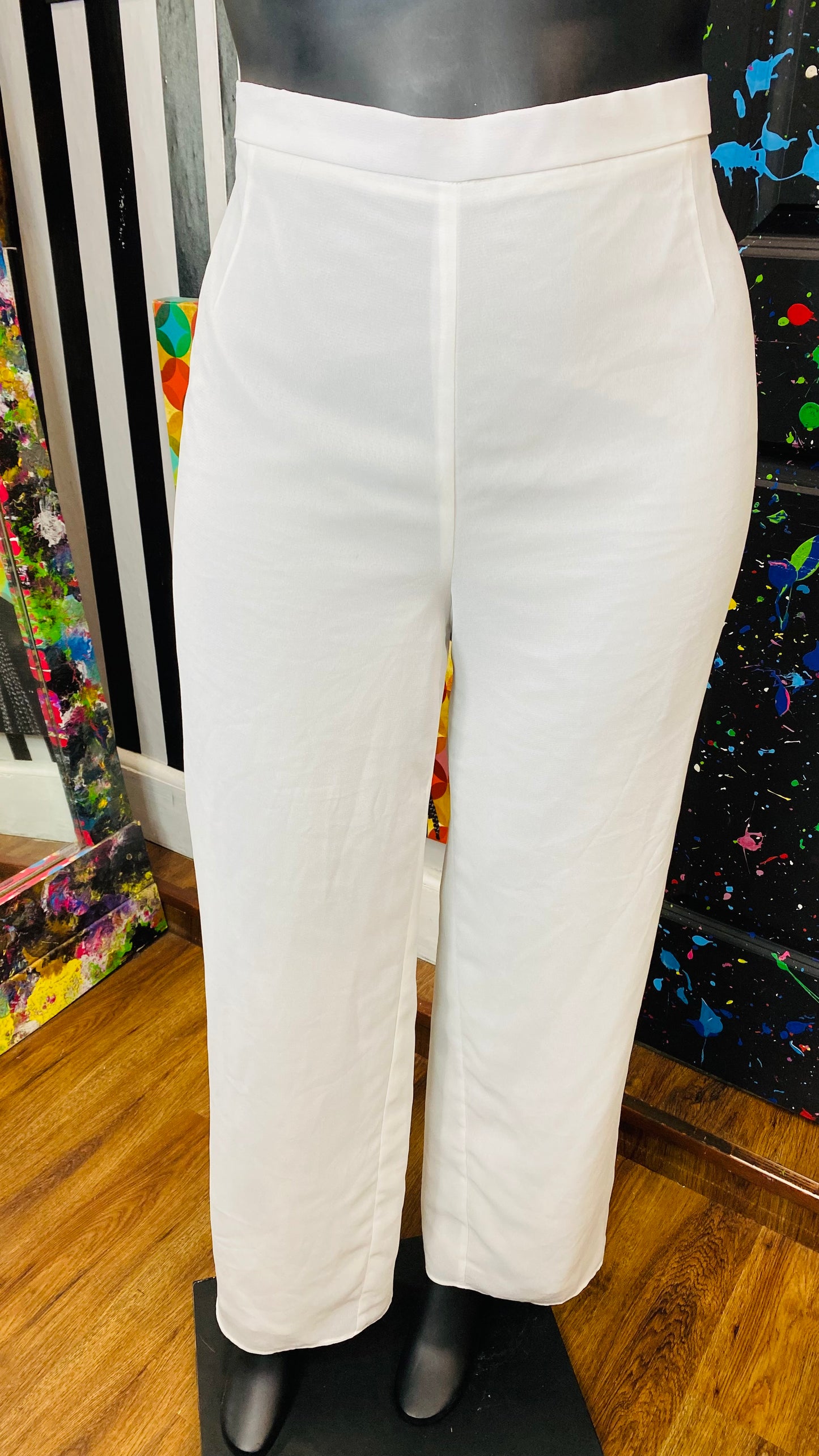 Vintage White Ashro Pants (22W)