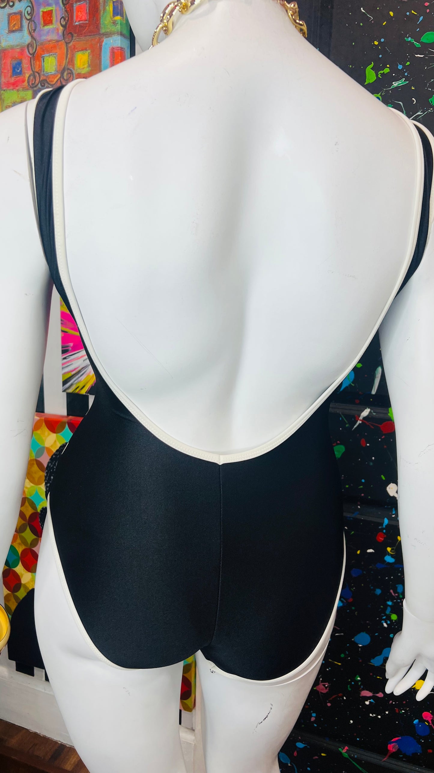 Vintage Black & White Swimsuit (12)