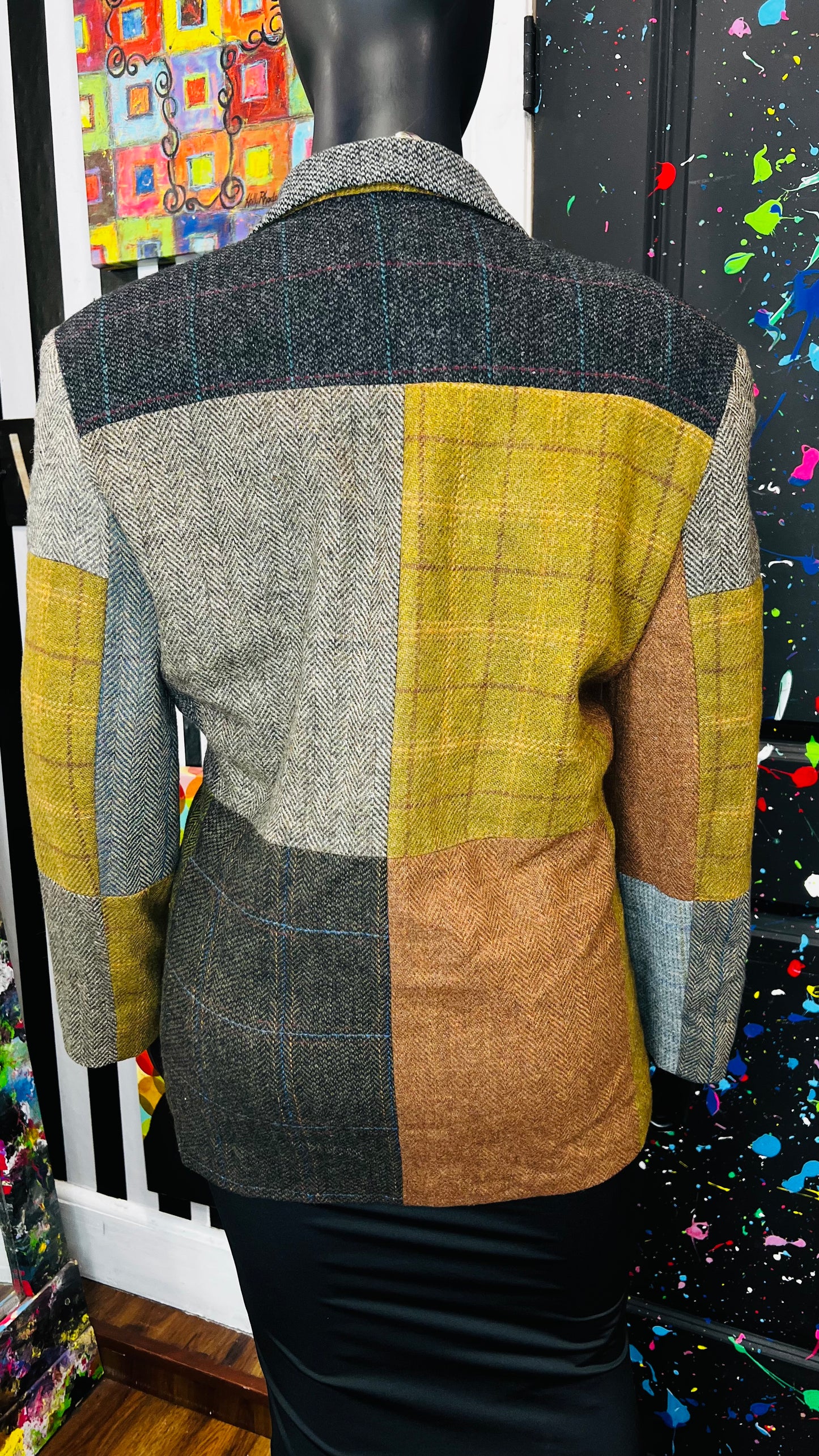 Vintage Wool Patchwork Blazer (16)