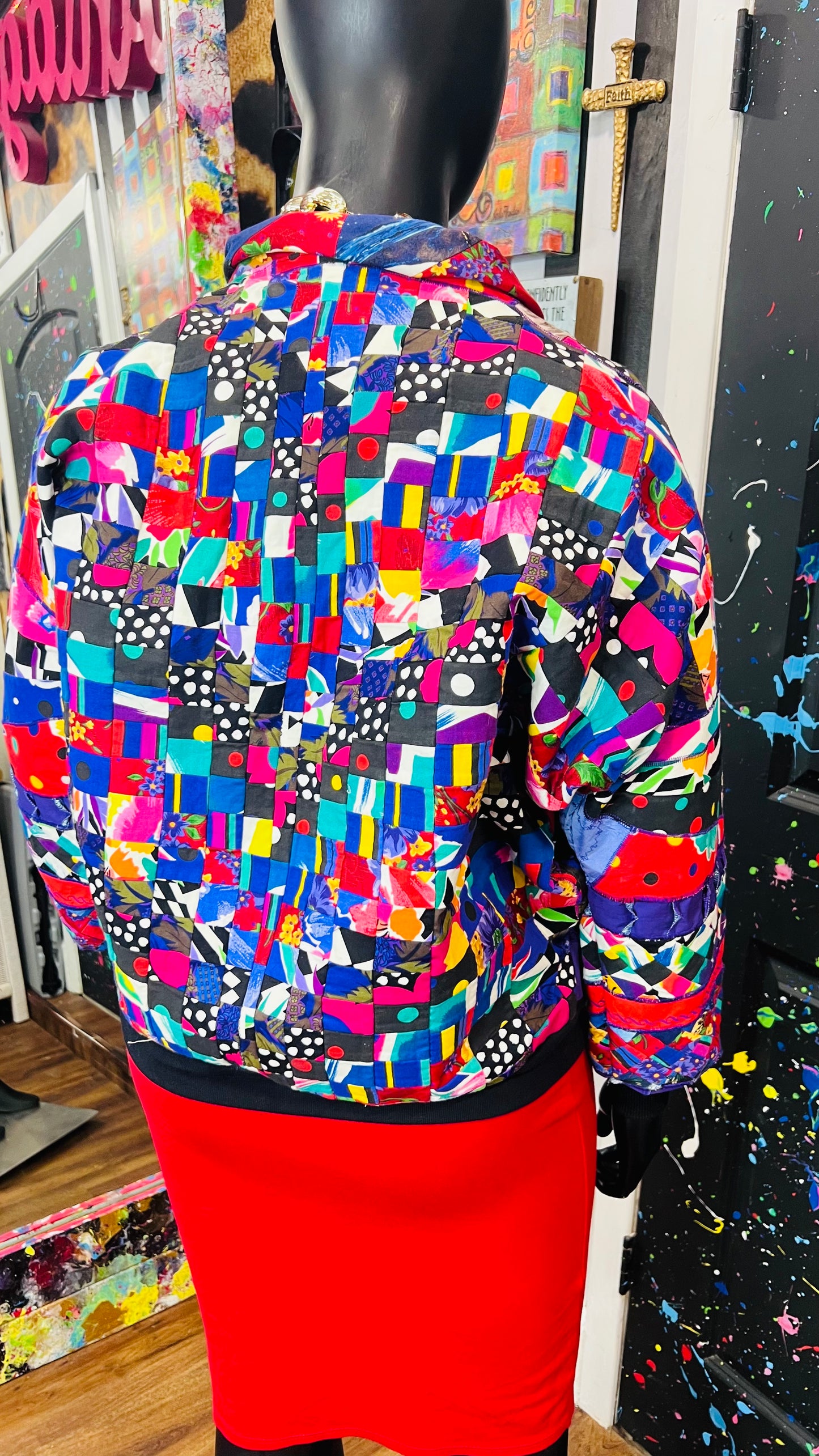 Vintage Cotton Patchwork Jacket
