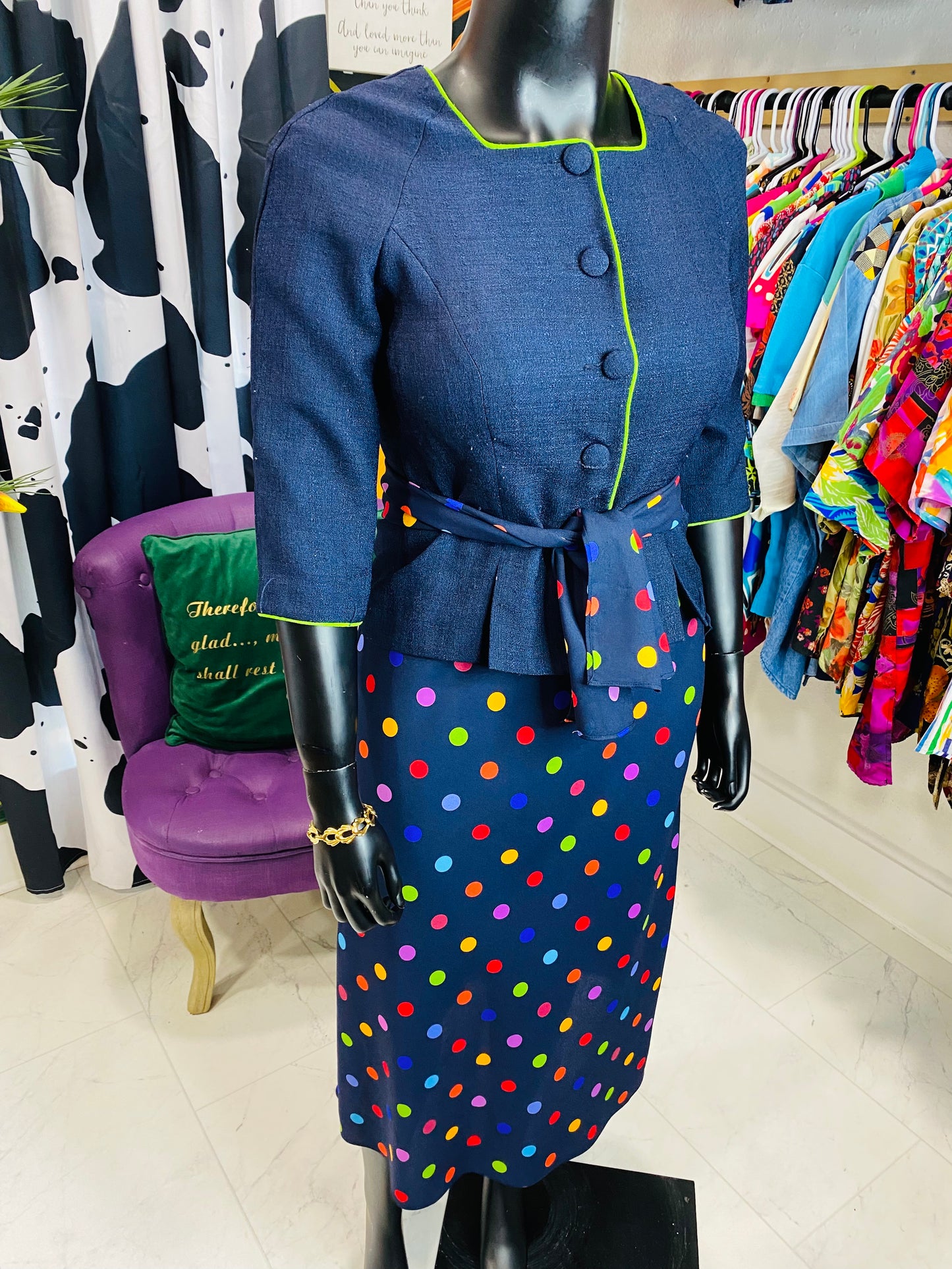 Vintage Leslie Fay 3 piece Skirt Set