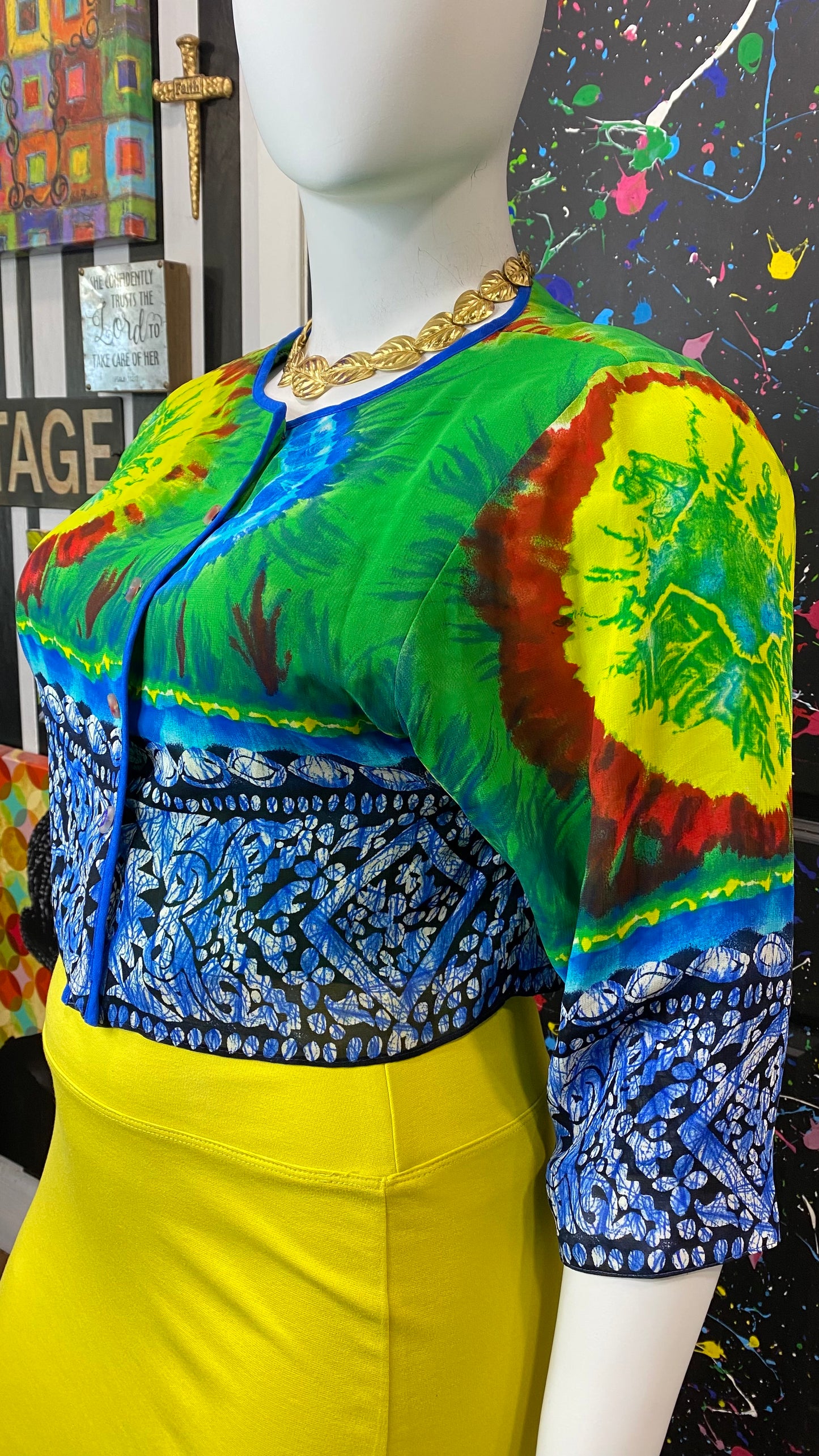 Vintage Platinum By Dorthy Cropped  Blouse (12)