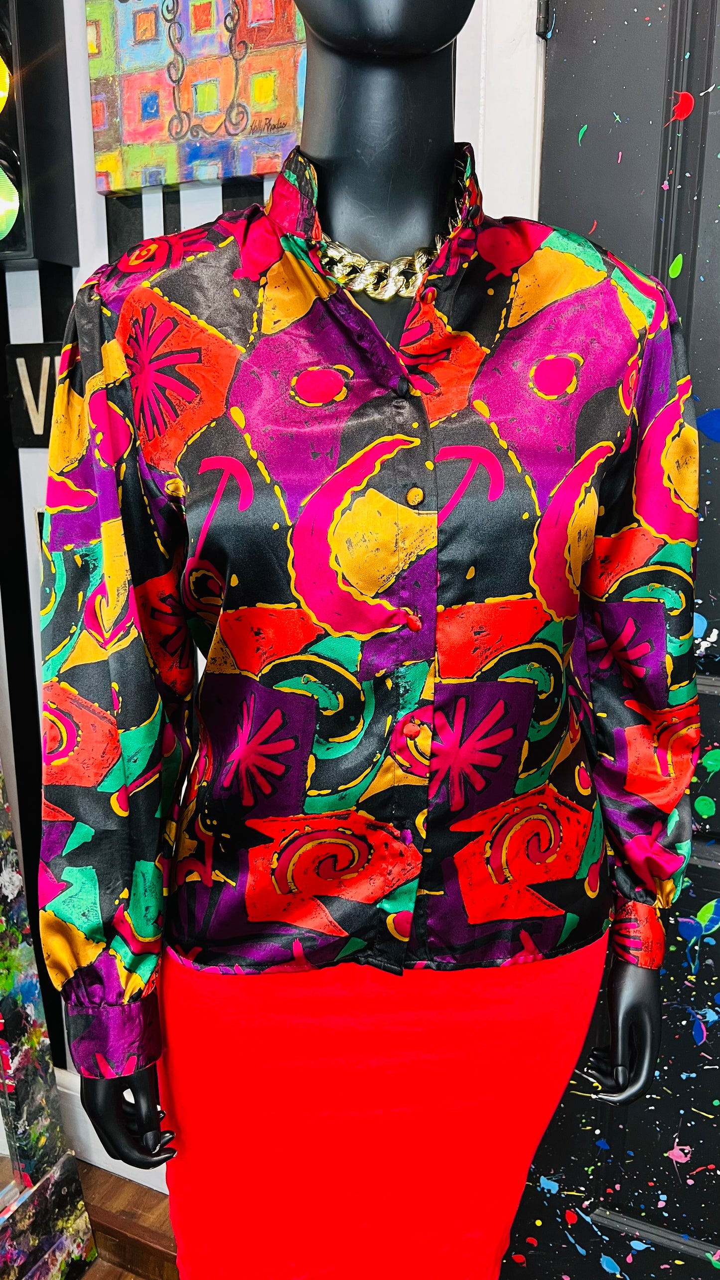 Vintage Abstract Blouse (14)