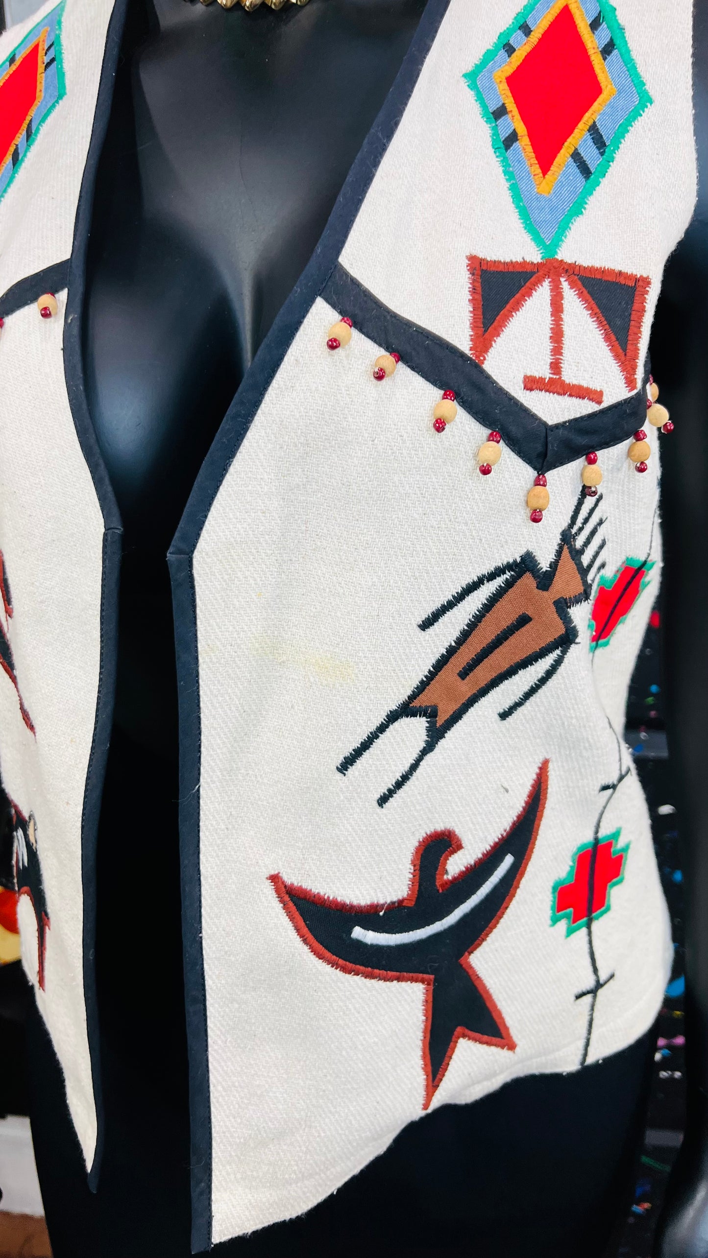 Vintage Tribal Print Vest (14)