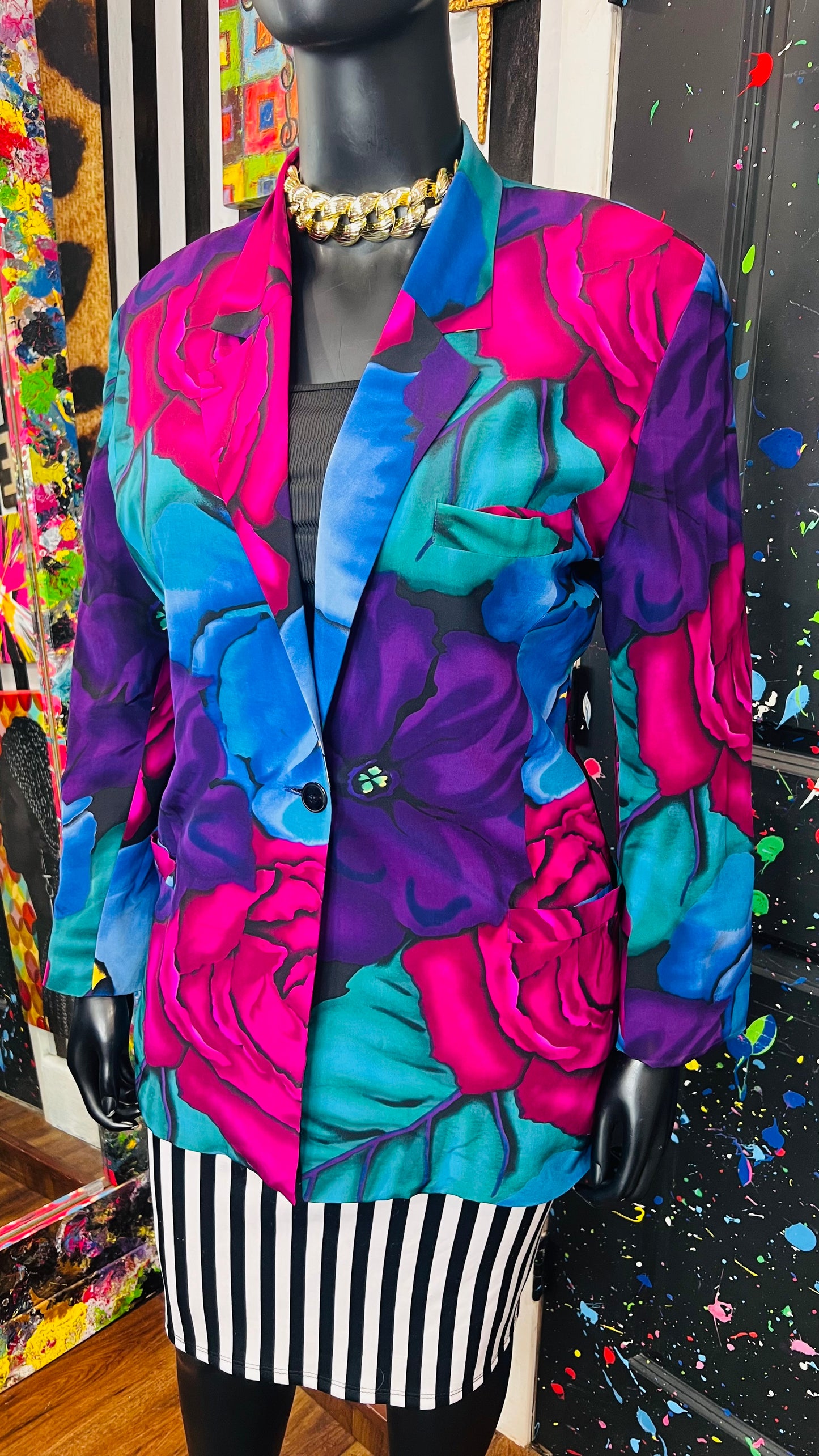 Vintage 100% Silk Blazer (16)