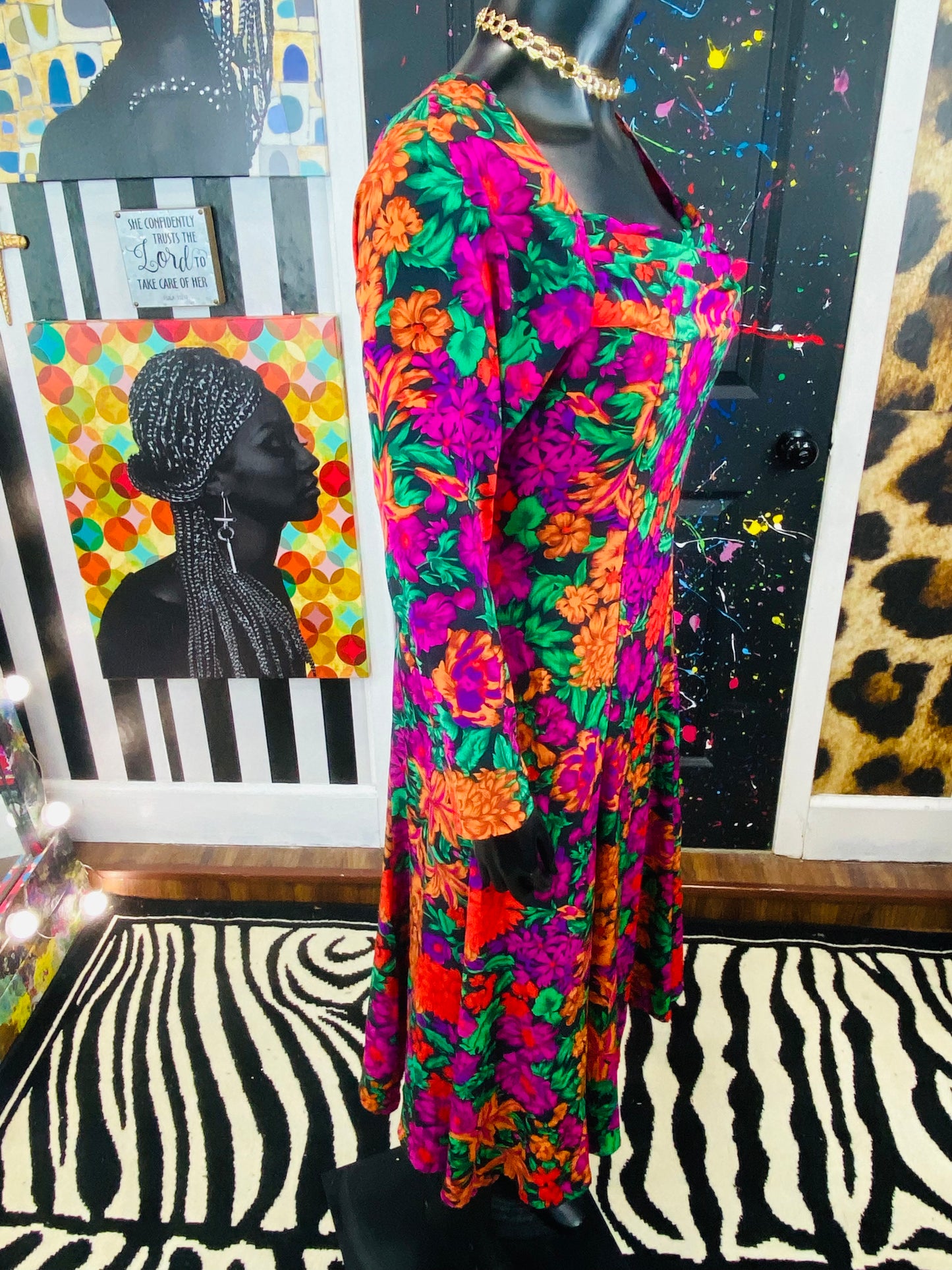 Vintage Tess Floral Dress