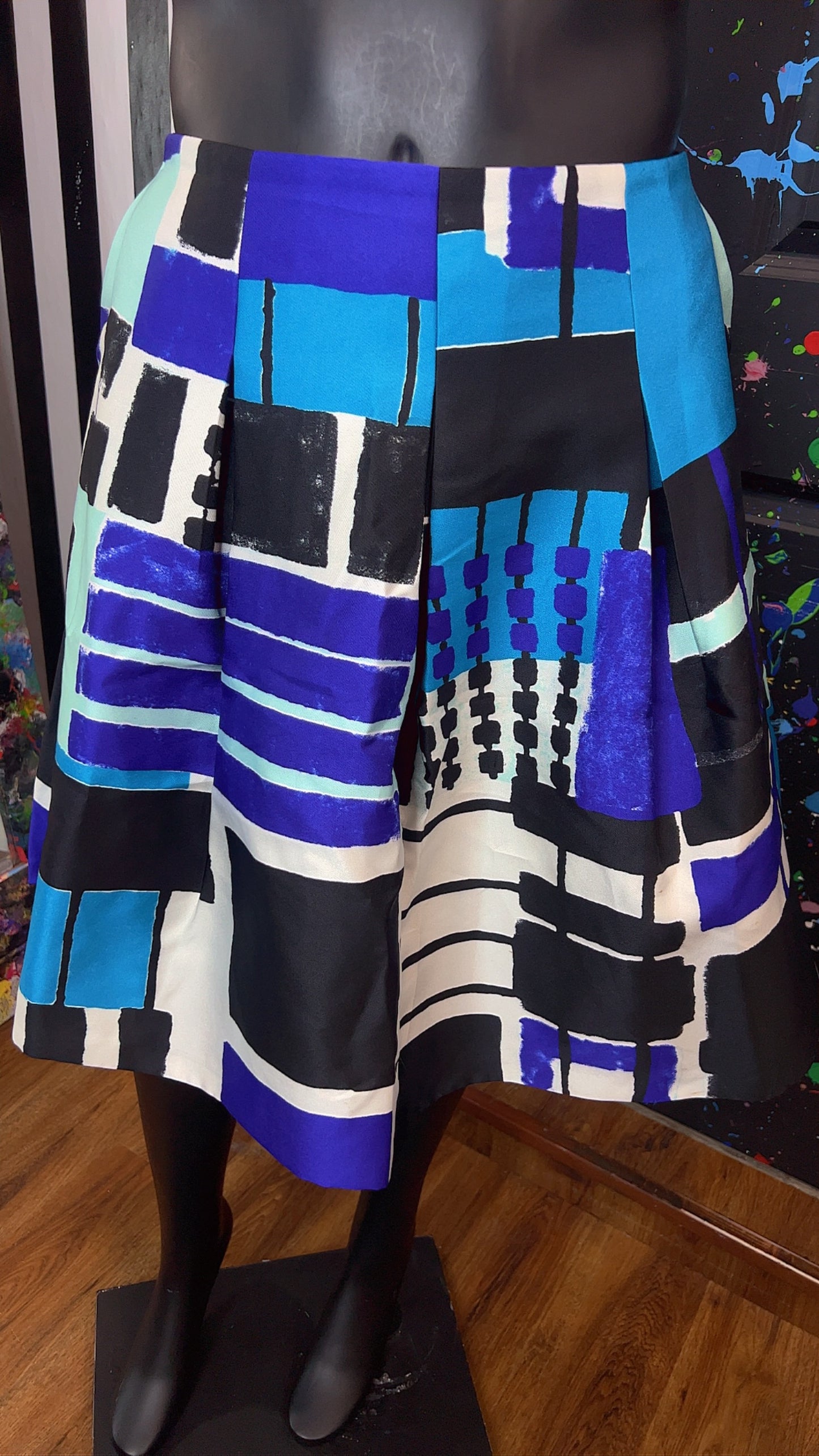 Ashley Stewart Abstract Circle Skirt (18)