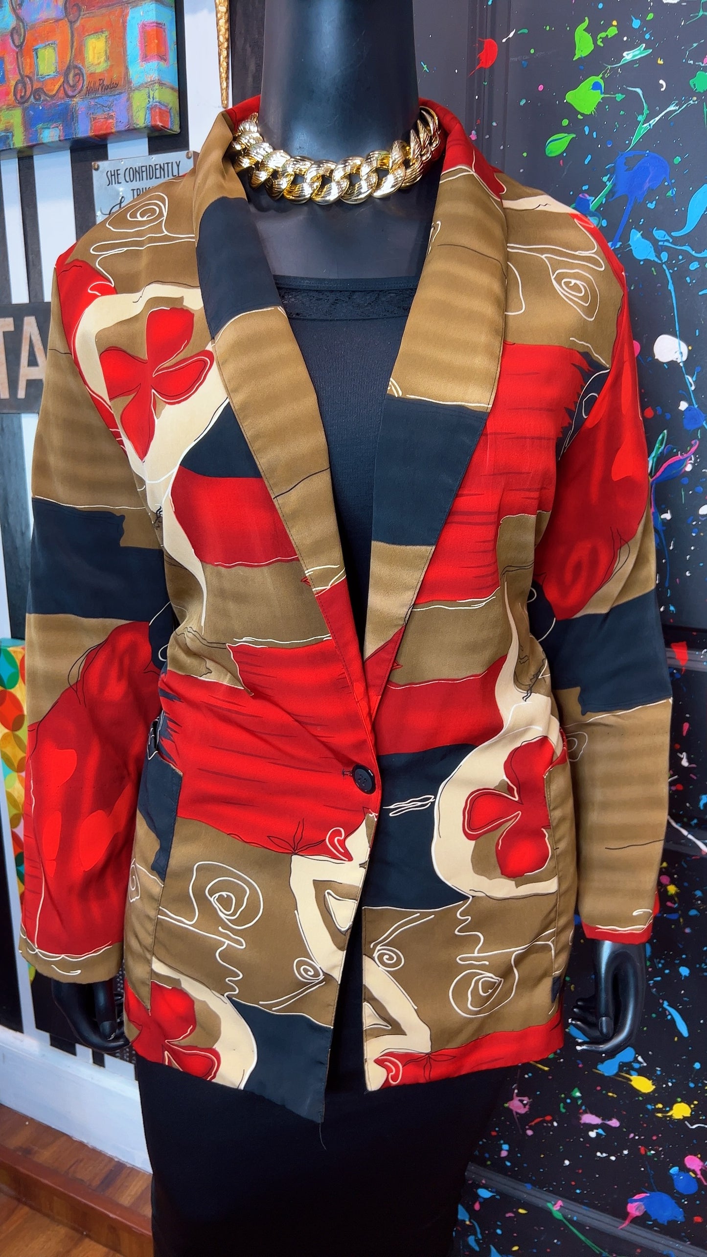 Vintage 90’s Abstract Blazer (24)