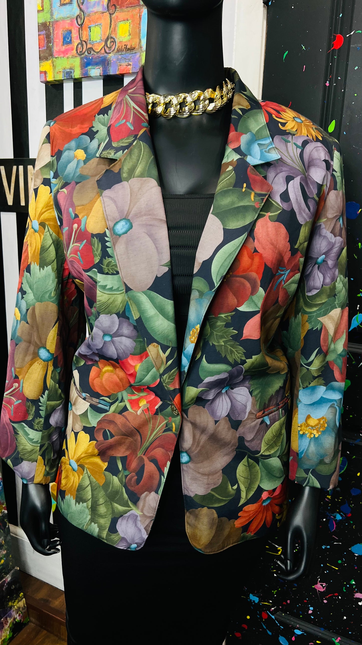 Vintage Floral Blazer (18W)