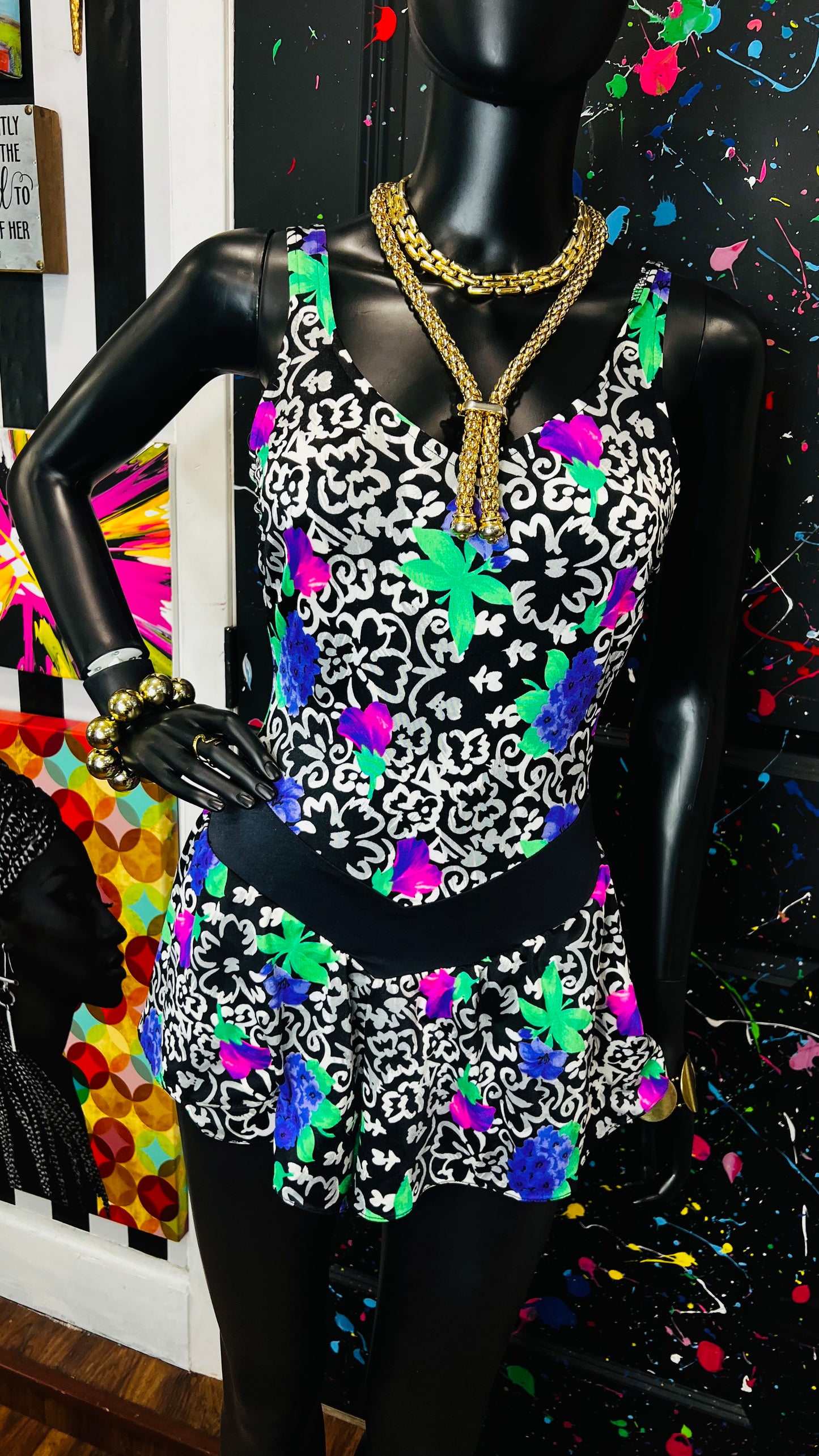 Vintage Floral Swimsuit (12)