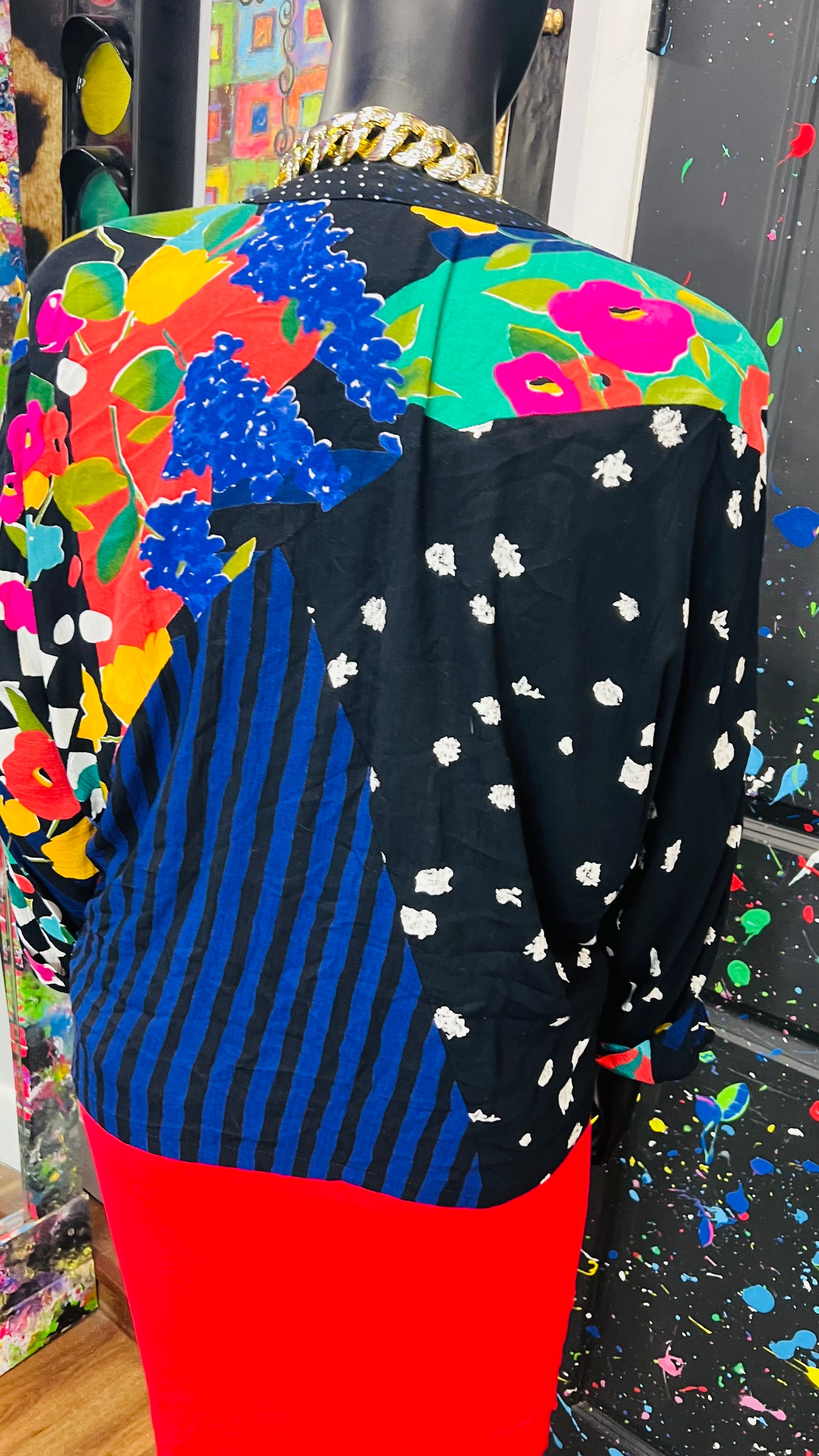 Vintage Carole Little Rayon Jacket (20)