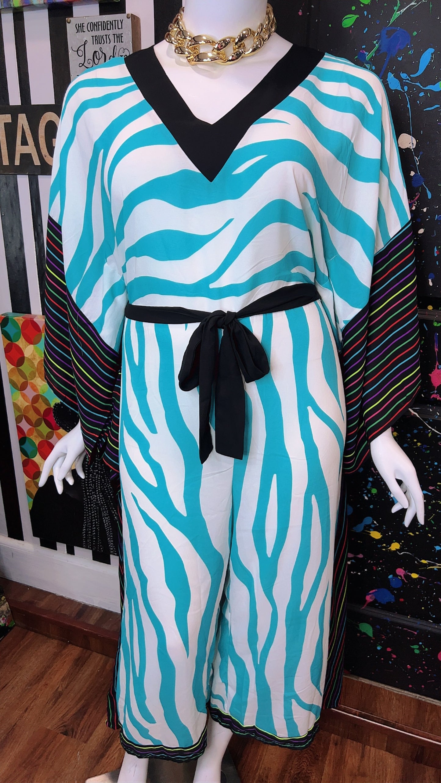 Ashley Stewart Striped Jumpsuit (18/20)