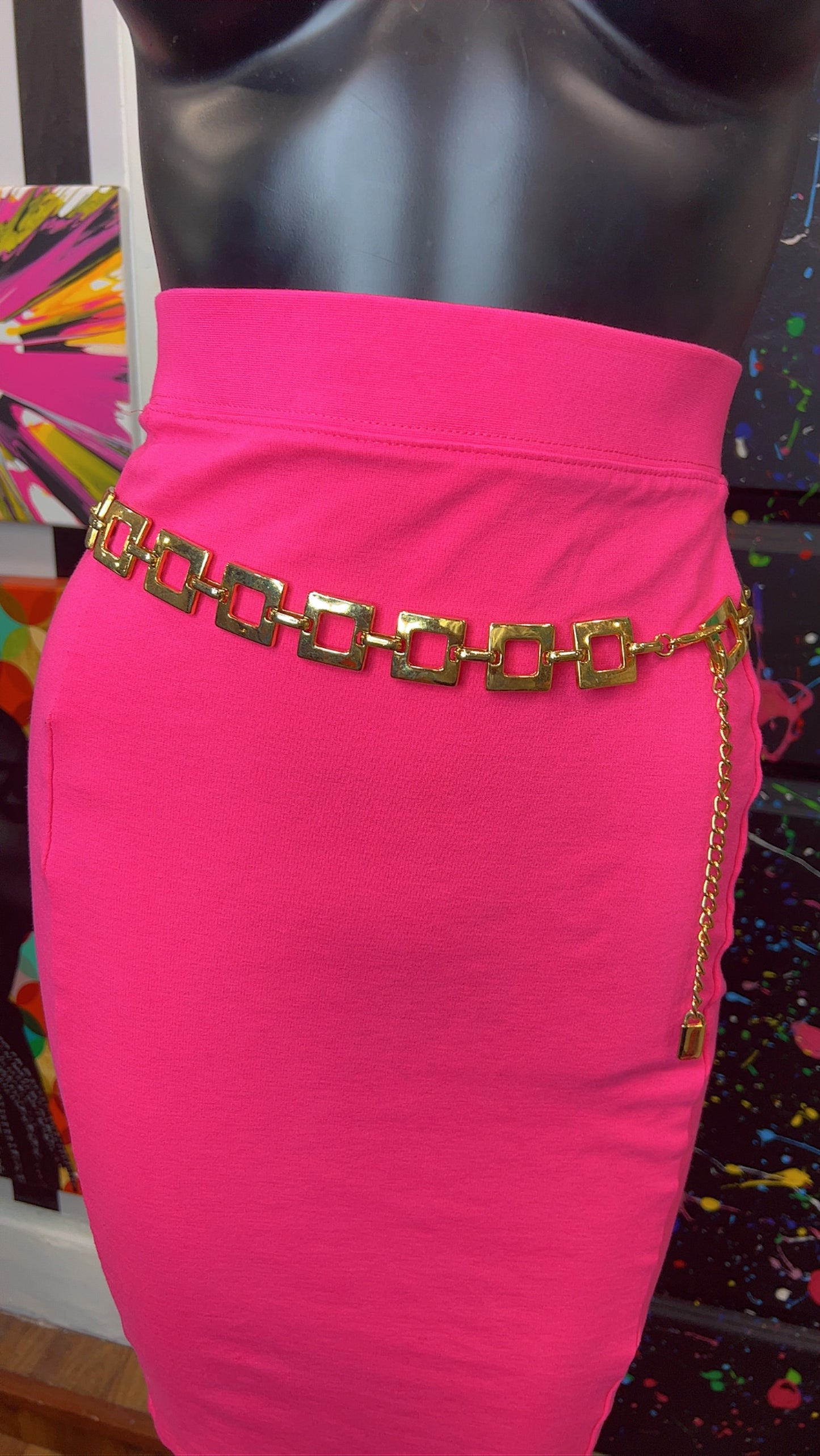 Vintage Gold ‘Boxy’ Chain Belt