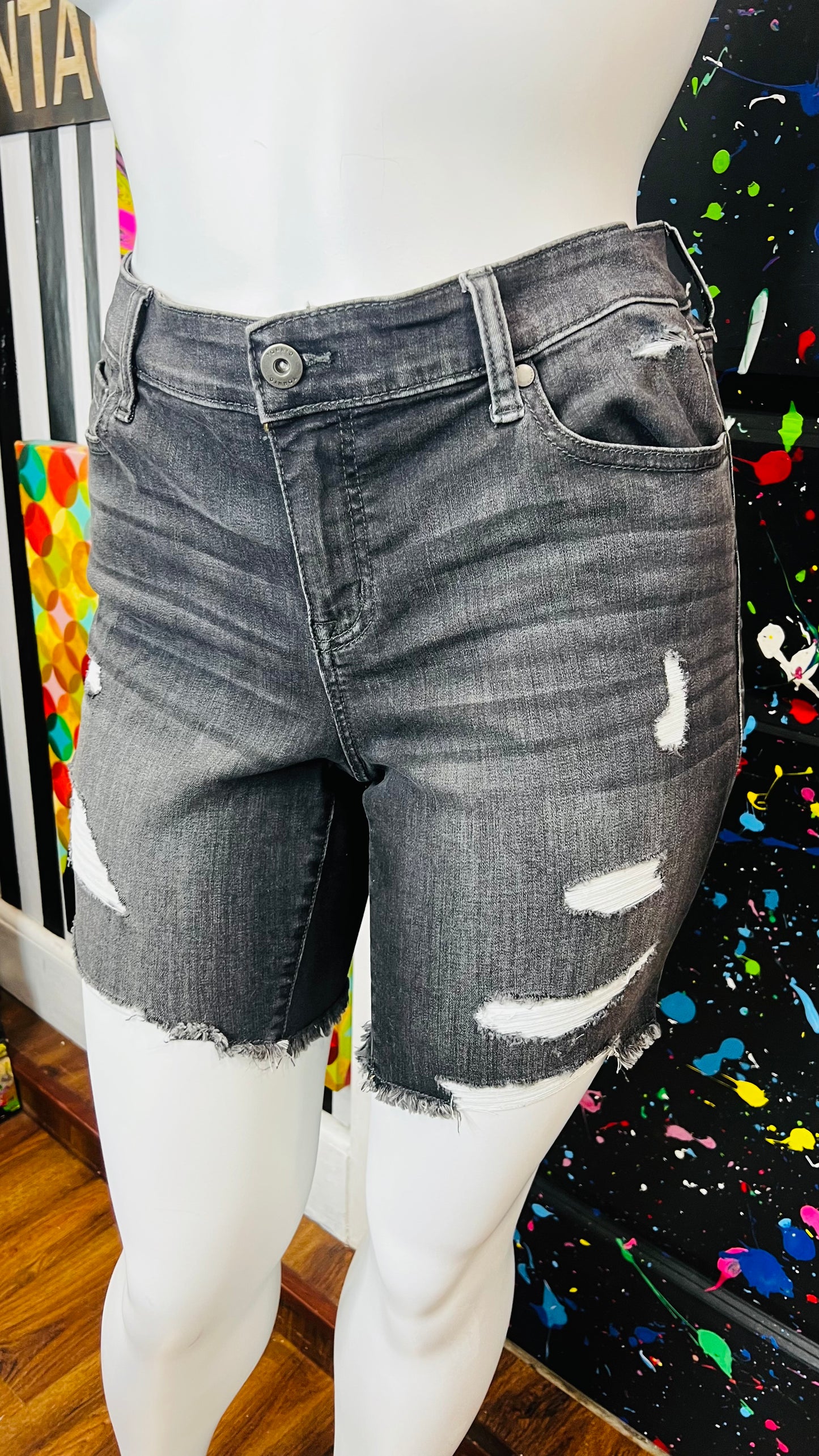 Torrid Distressed Denim Shorts (18)