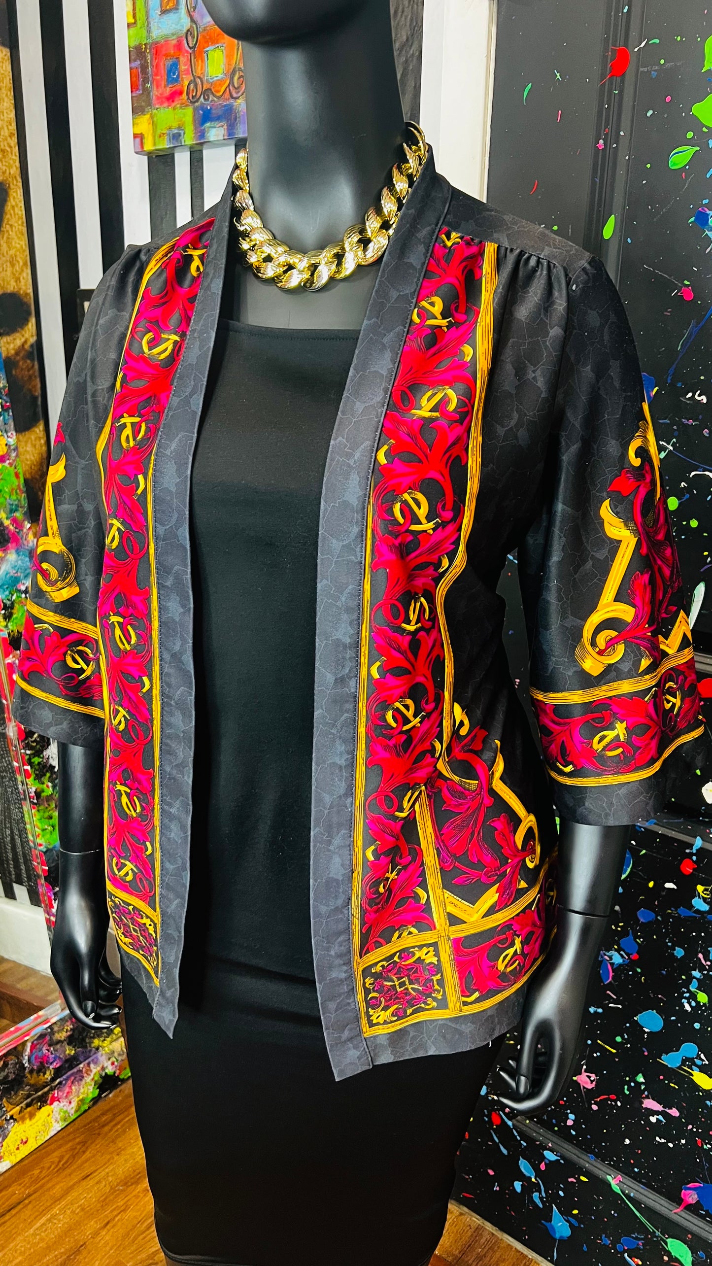 Vintage Blouse w/ Attached Duster (24)