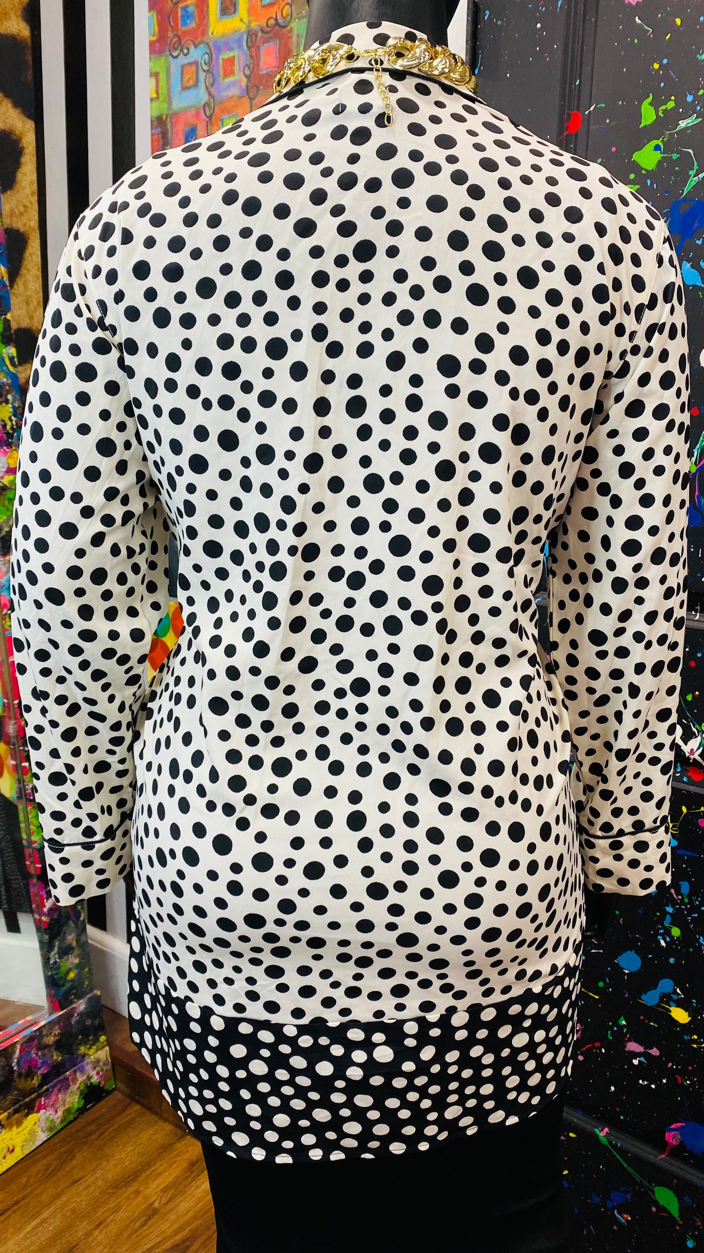 Black & White Polka Dot Blouse (16)