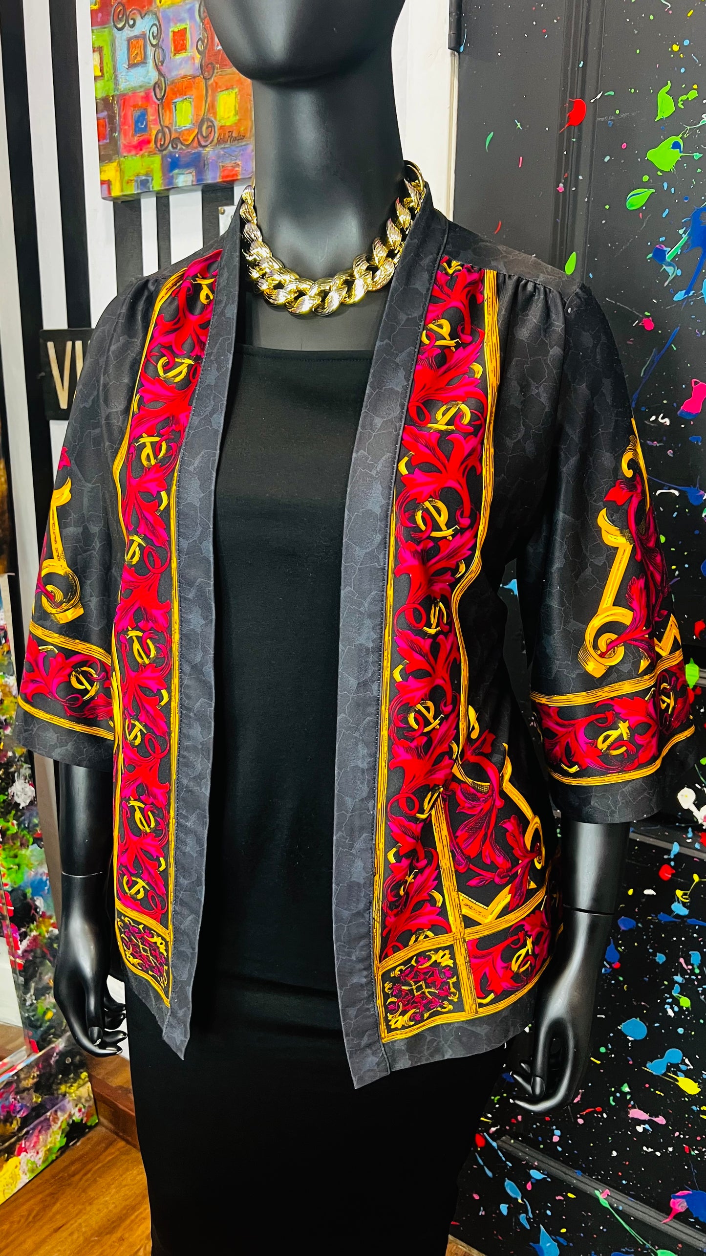 Vintage Blouse w/ Attached Duster (24)