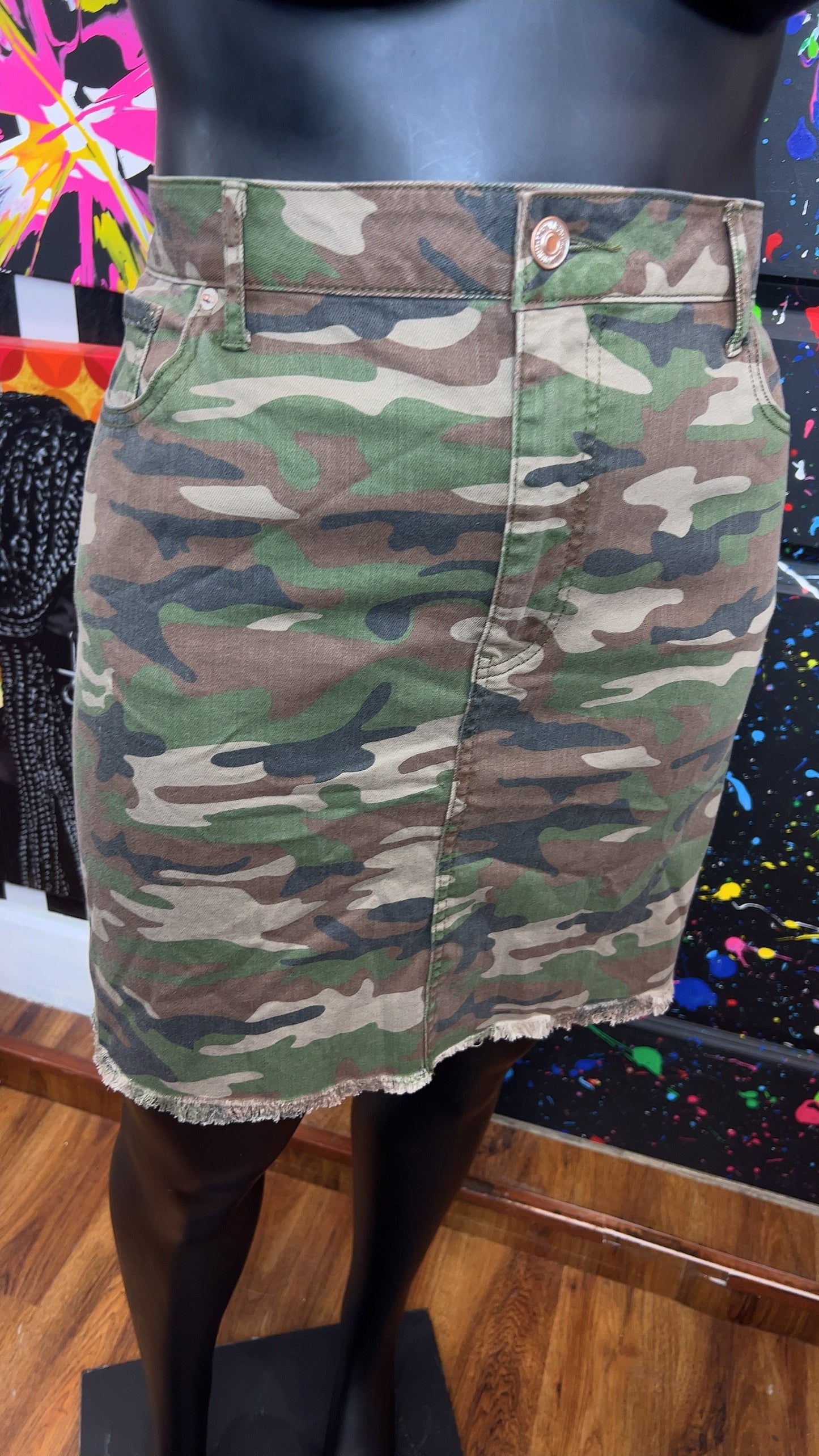Denim Camo Skirt (20)