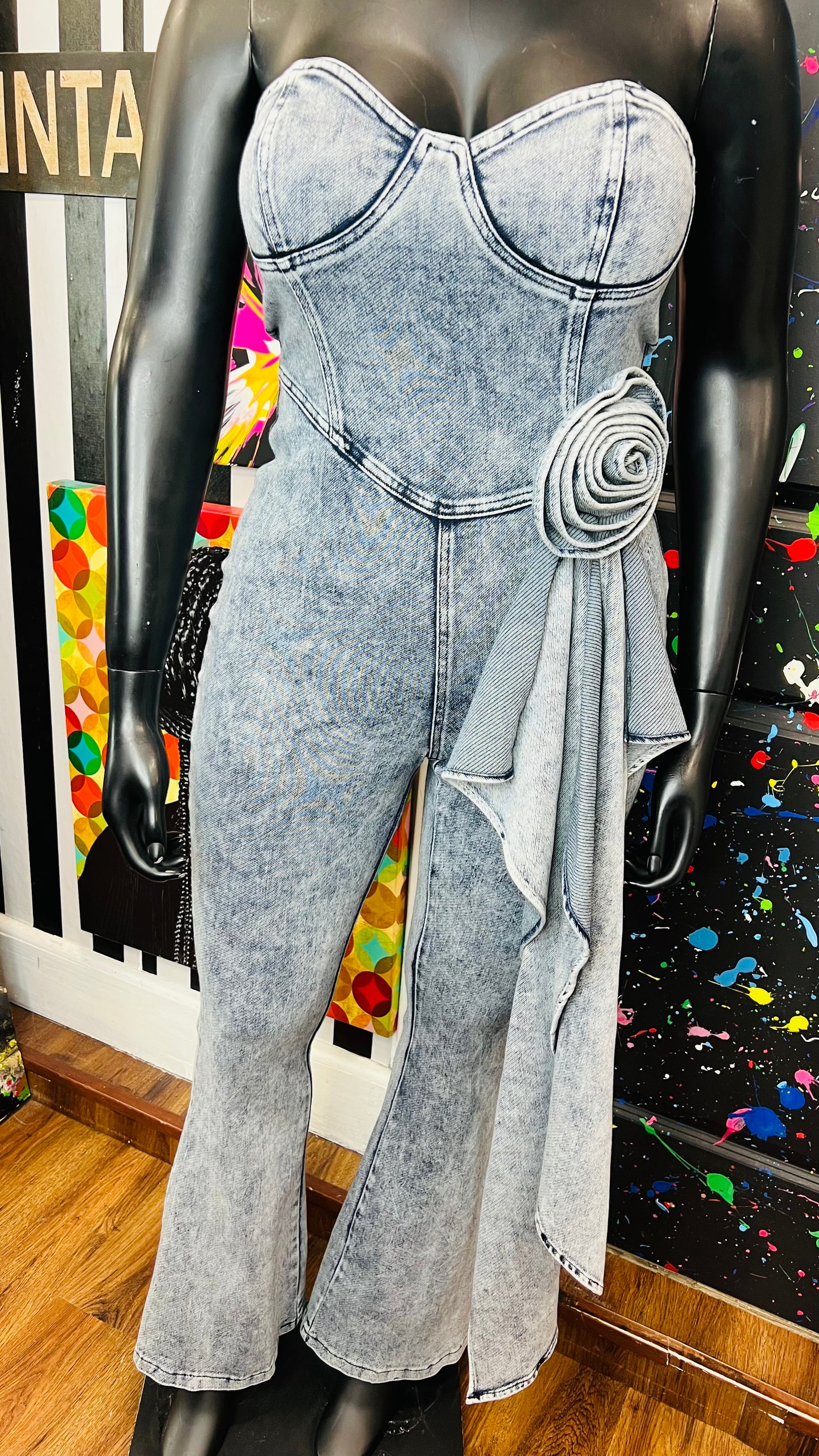 Vintage Inspired Denim Jumpsuit (12)