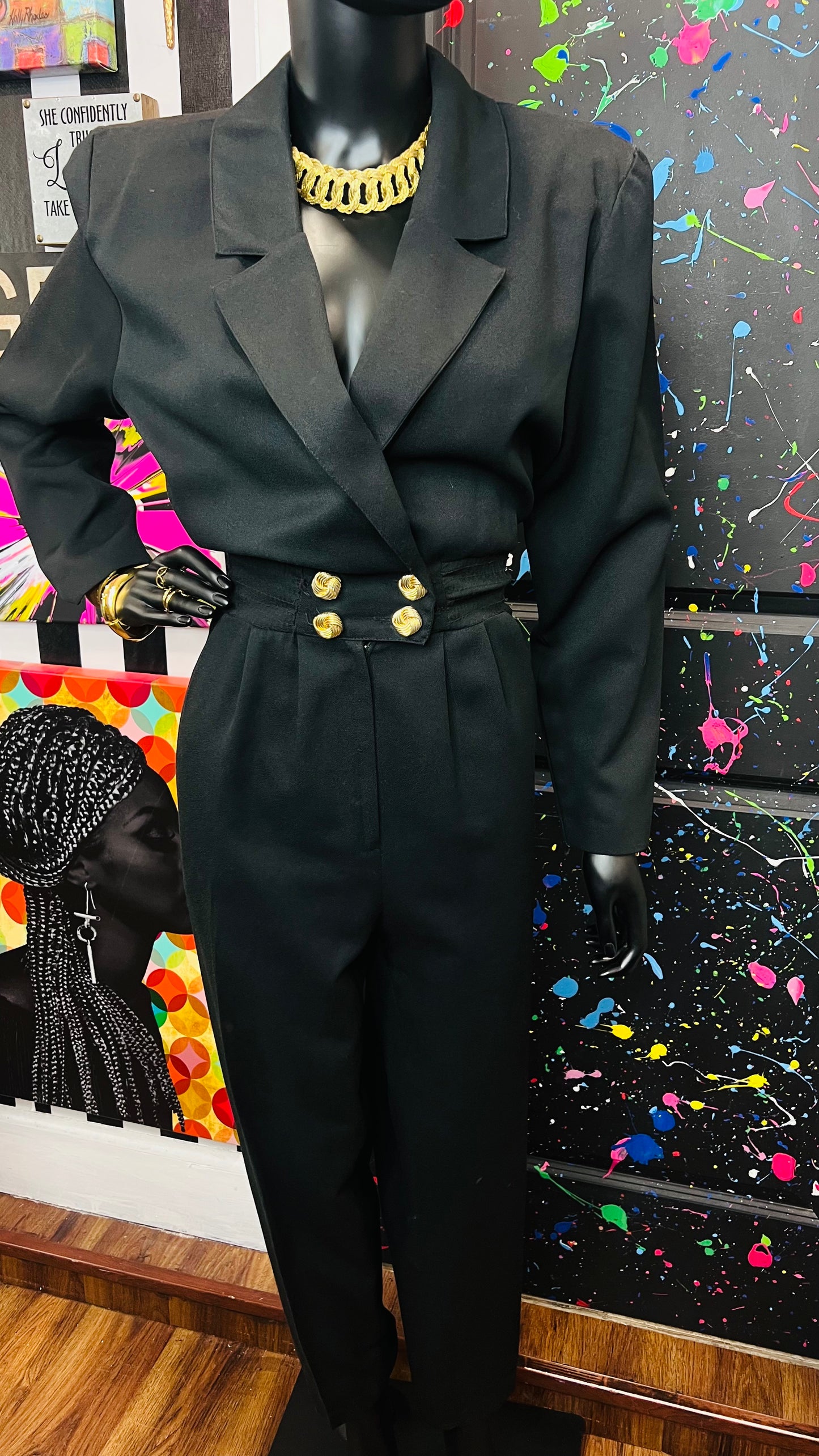 Vintage Black Jumpsuit (12)