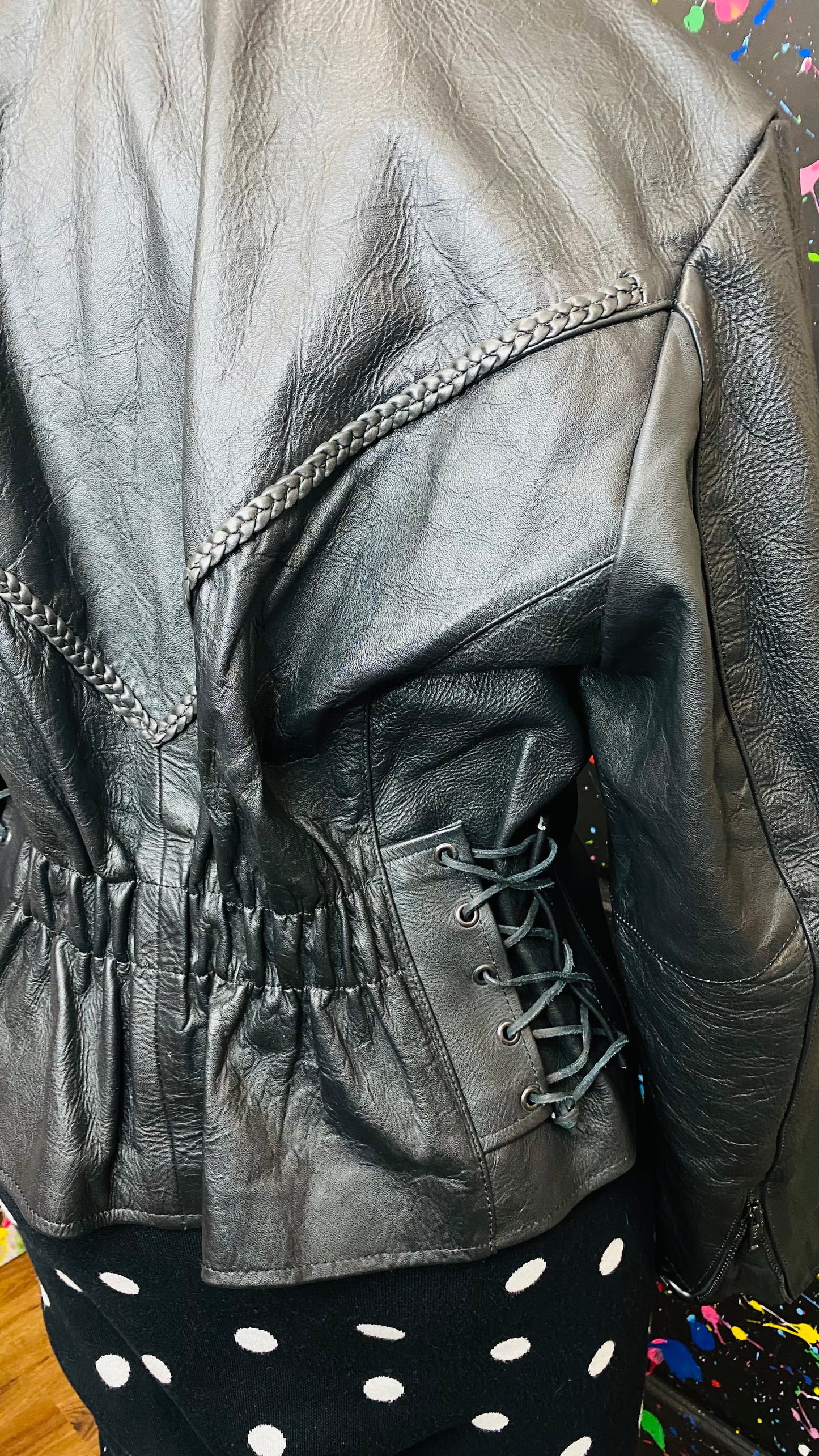 Vintage Genuine Leather Black Jacket (18)