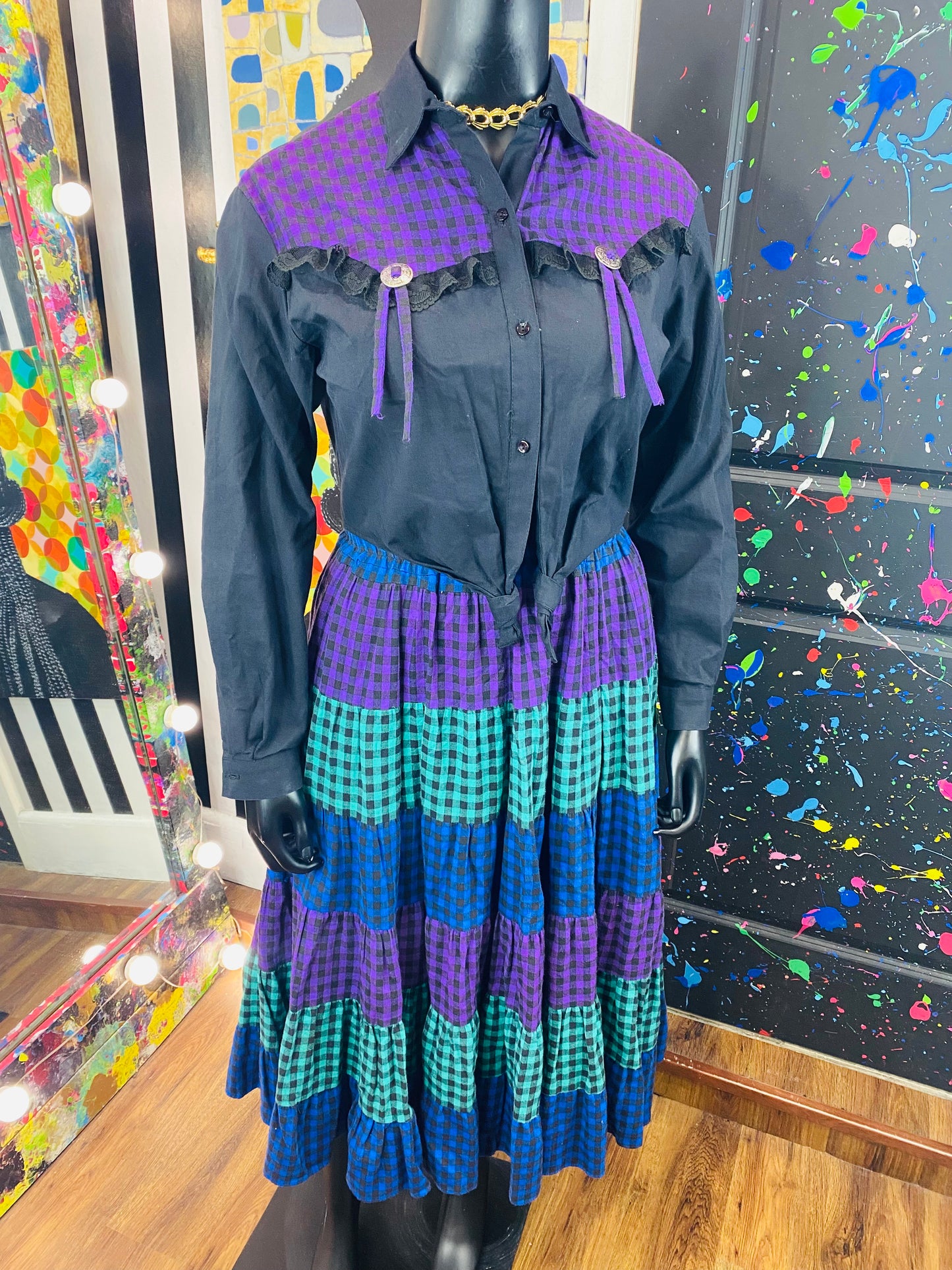 Vintage Scottsdale Image West 2pc Skirt Set