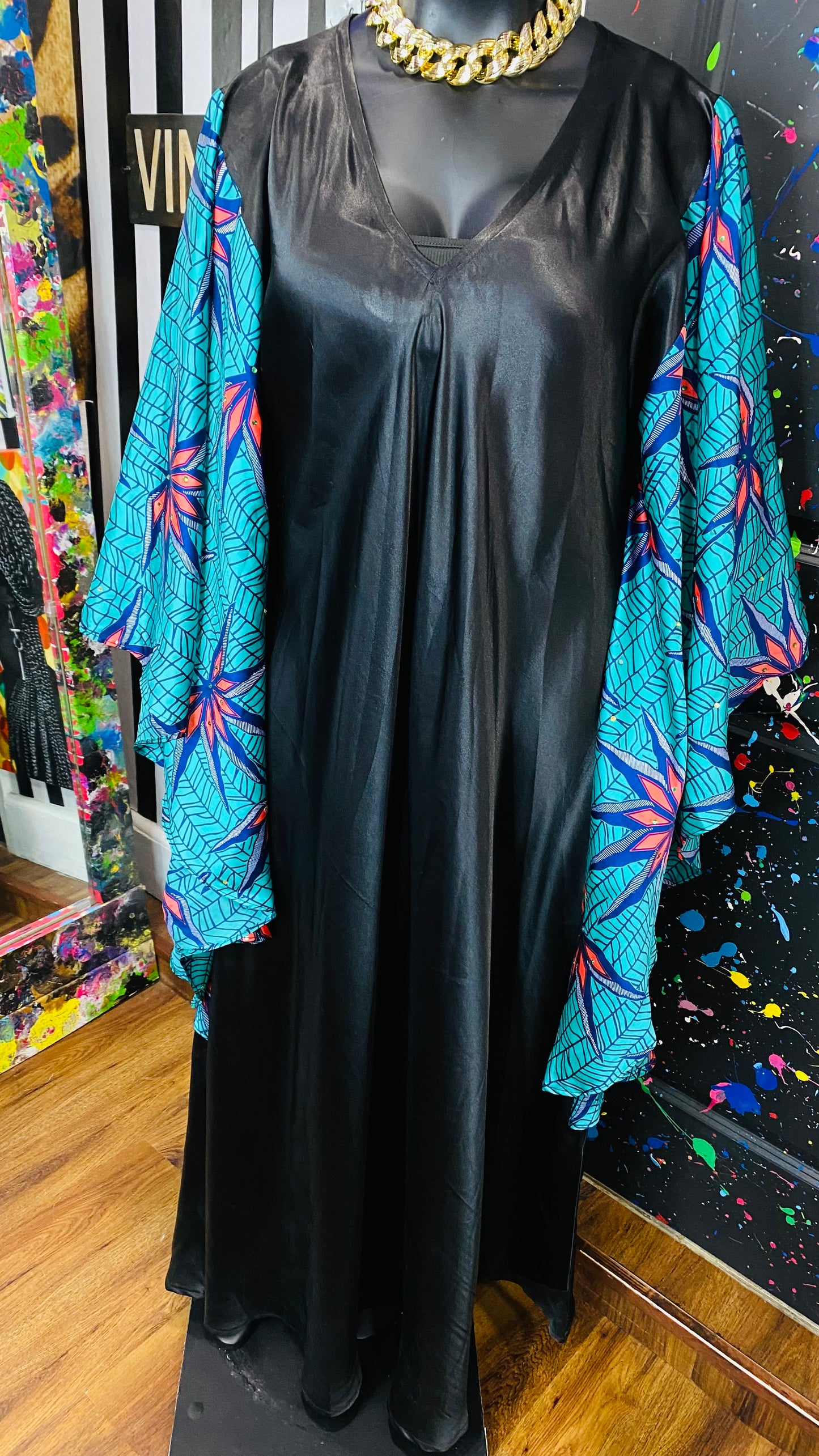 Vintage Kaftan Dress (OS)