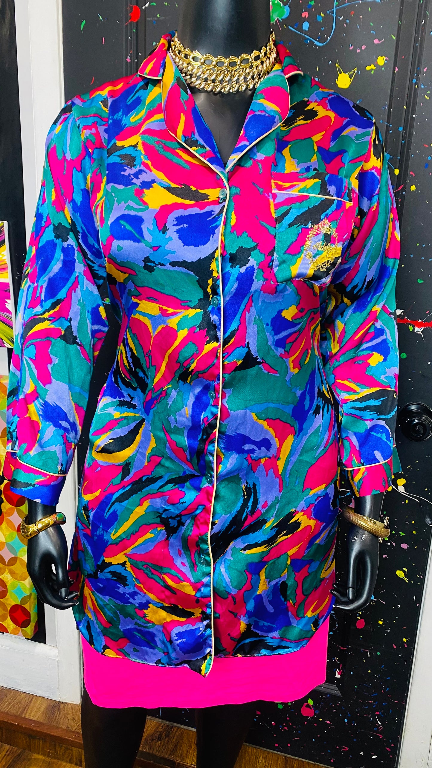 Vintage Pajama Blouse (14)