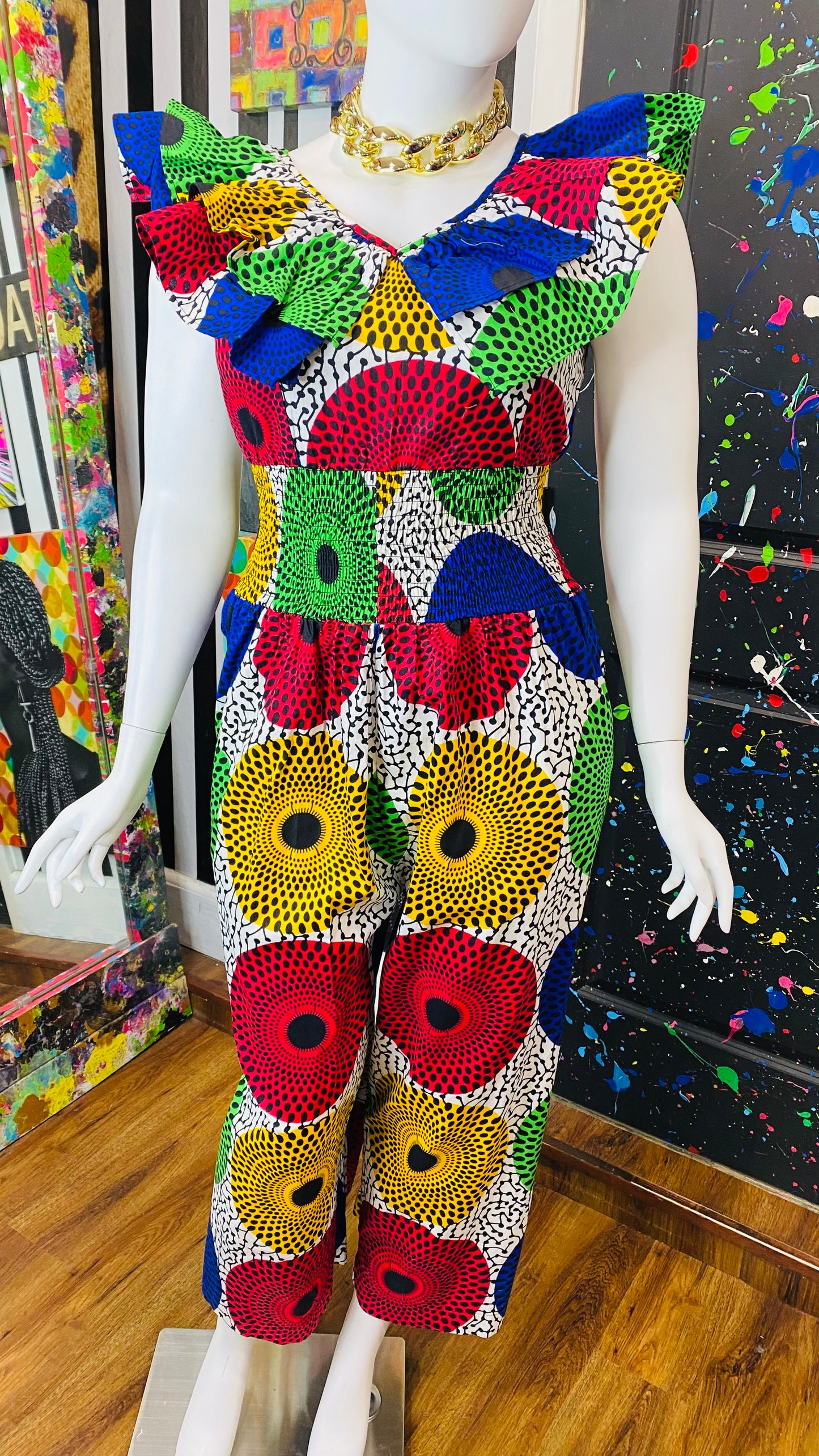 True African Creation - 100% Cotton Jumpsuit (14/16)