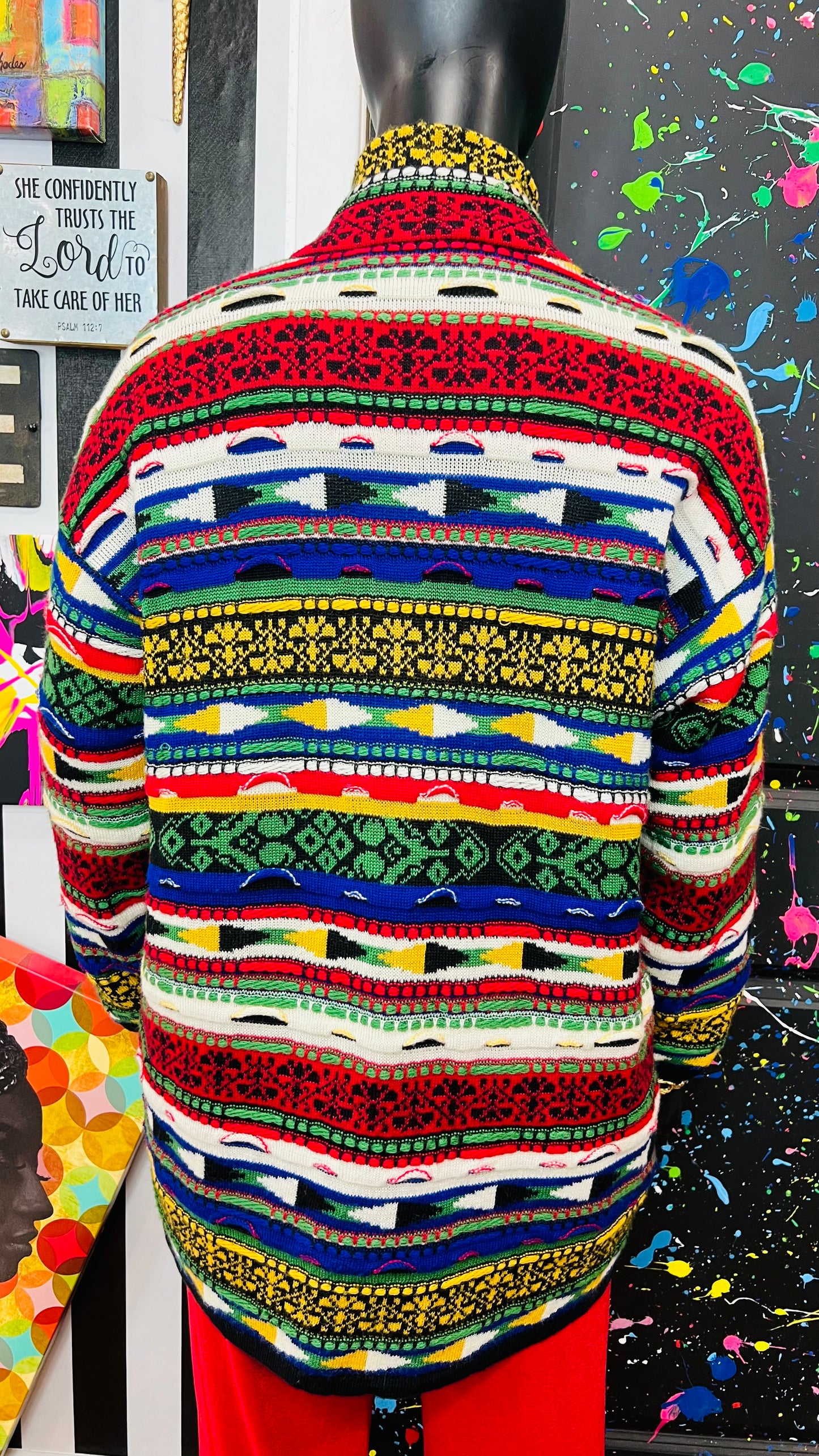 Vintage 3D Knit Coogi Like Lined Sweater (22)