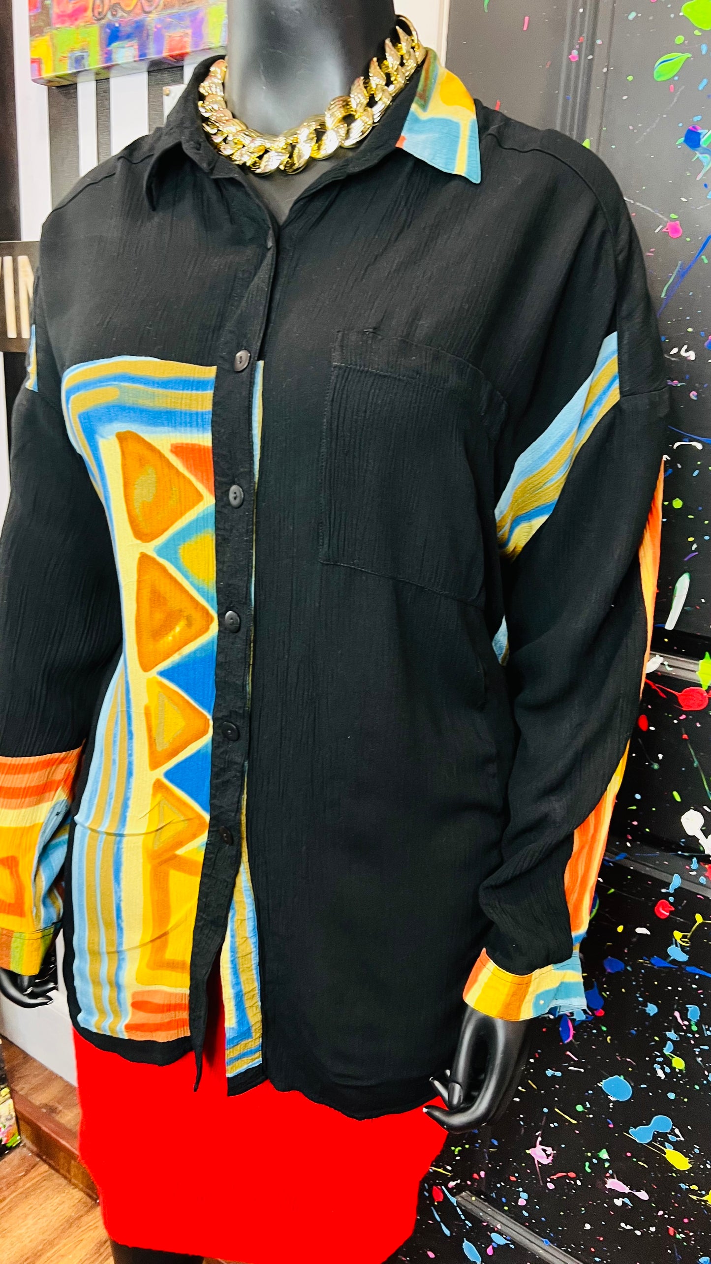 Vintage Rayon 90’s Blouse (24/26)