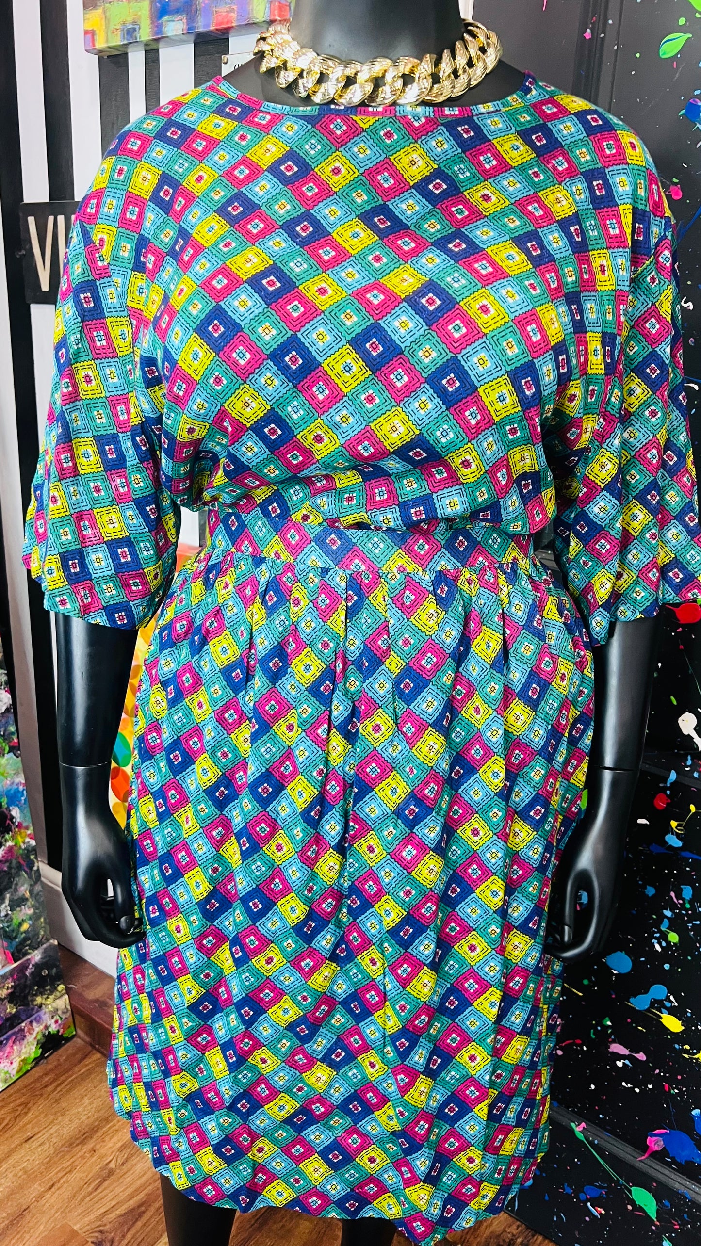 Vintage Light Weight 90’s Skirt Set (22)