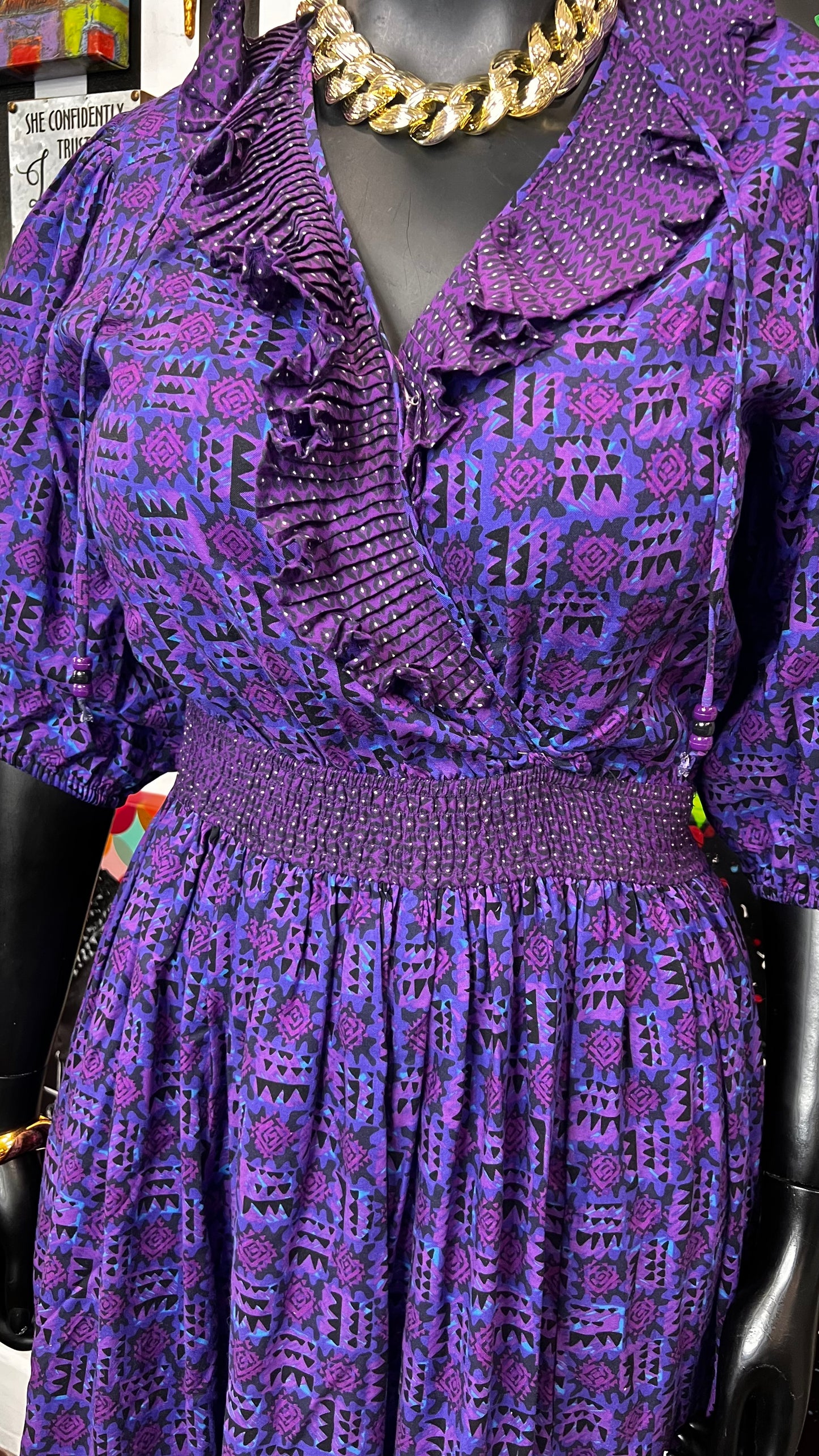 Vintage Layered Ruffled Dress (14)