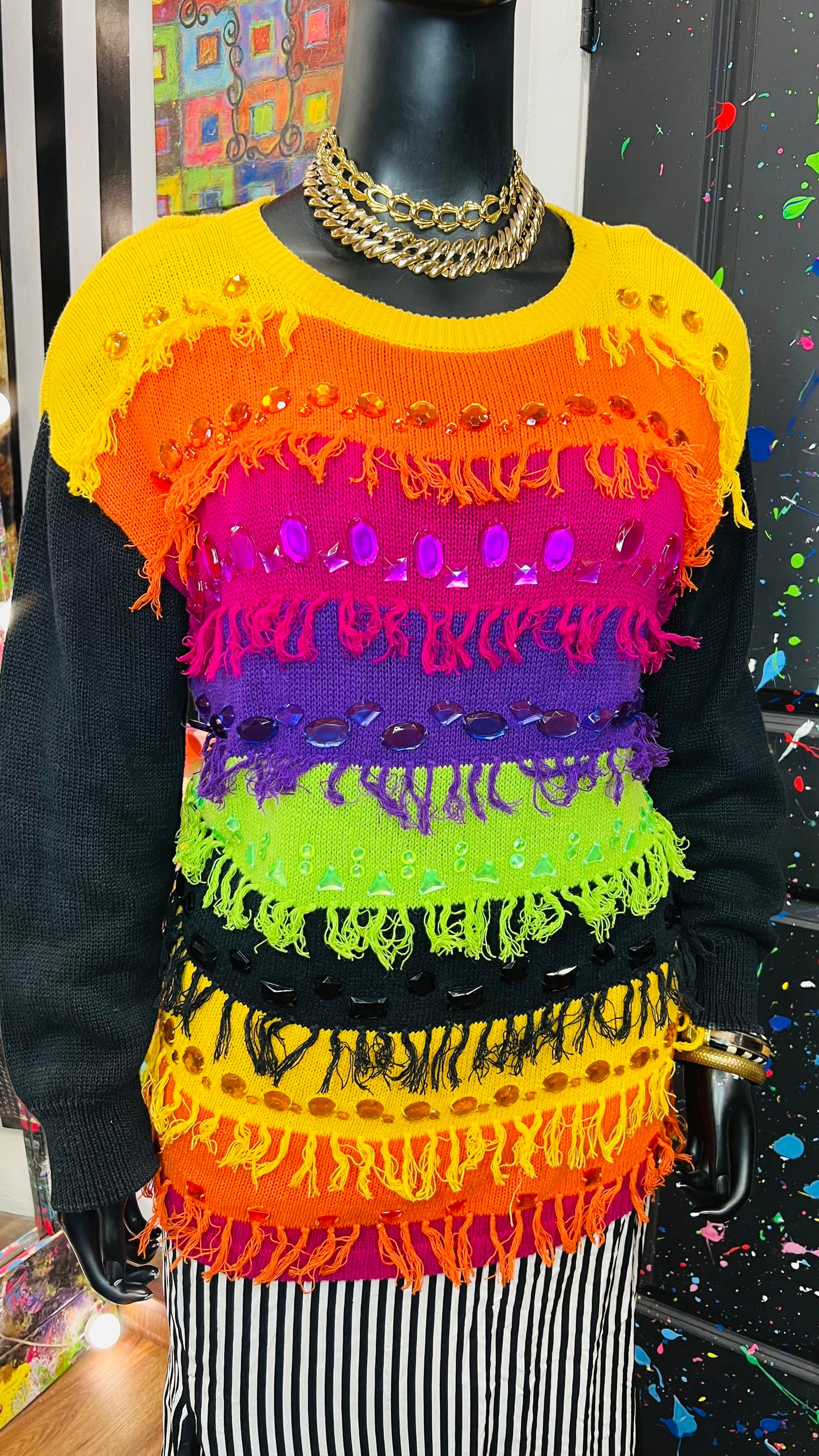 Vintage Shaggy & Jewel Sweater (20)