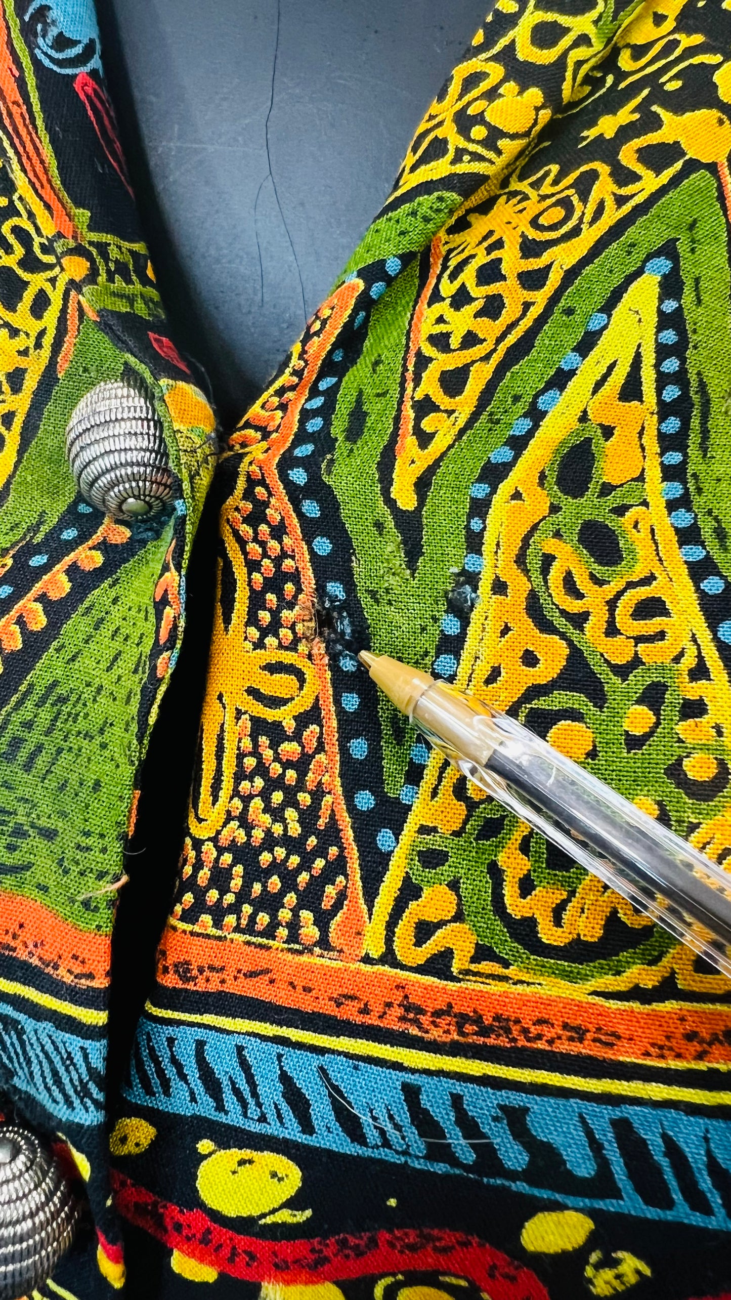 Vintage Abstract 90’s Rayon Blouse (18W)