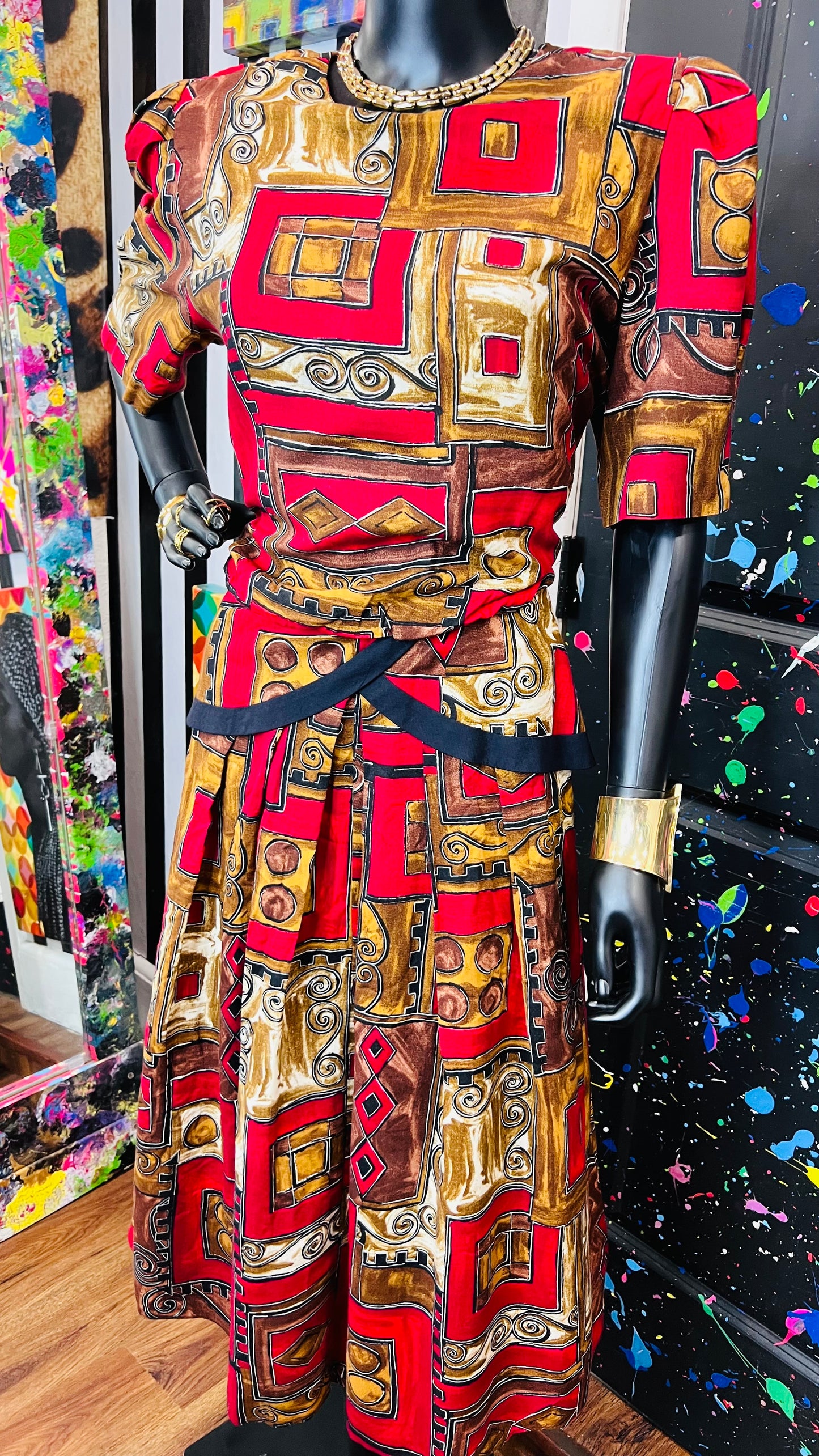 Vintage Rayon ‘Lisa’ Dress (14)