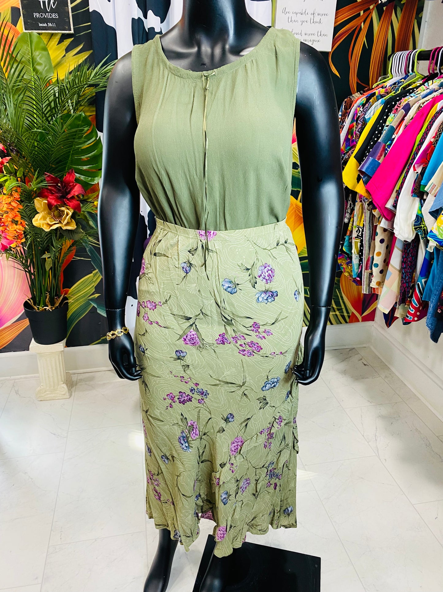Vintage Carole Little 3 Piece Skirt Set