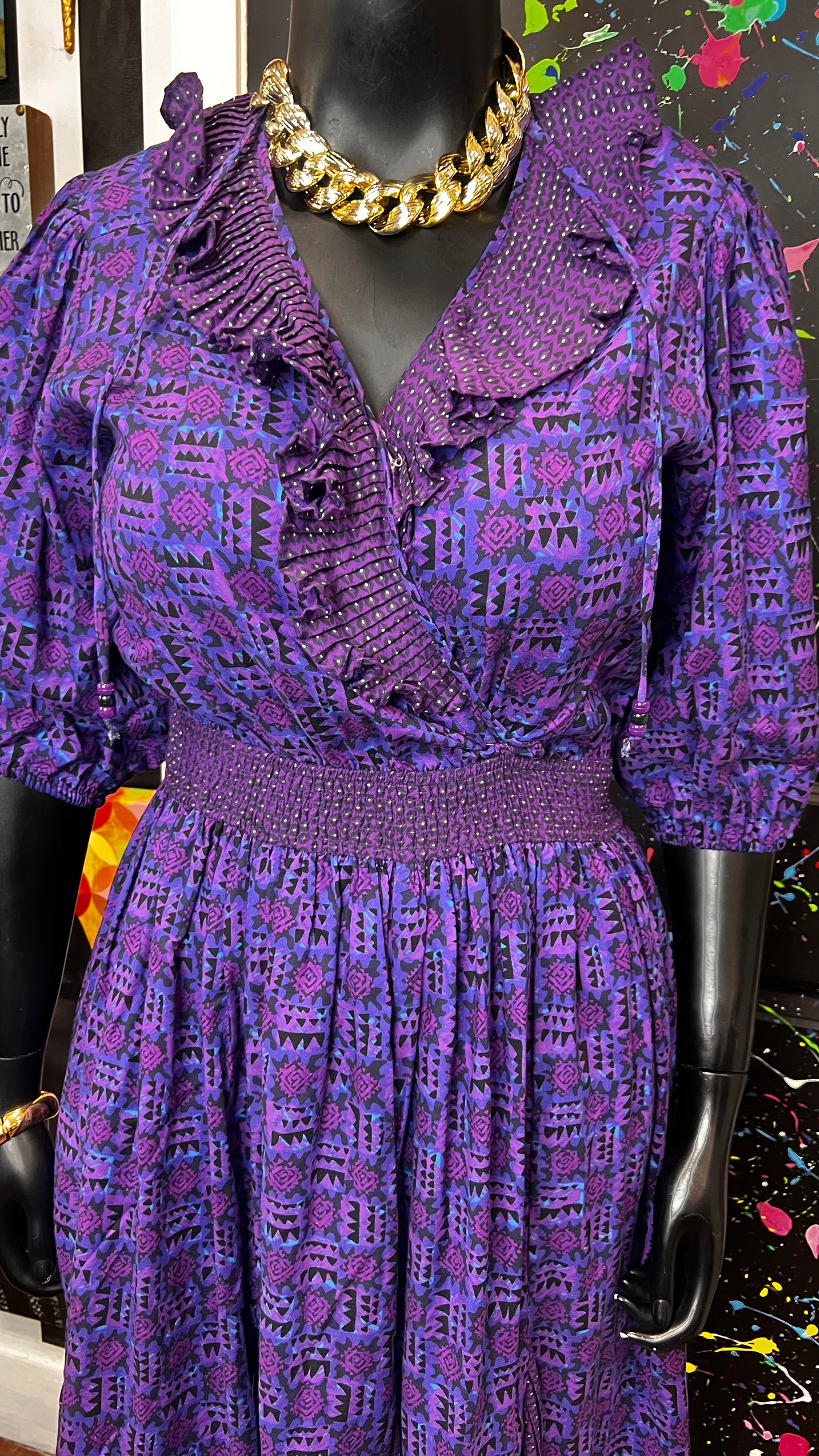 Vintage Layered Ruffled Dress (14)