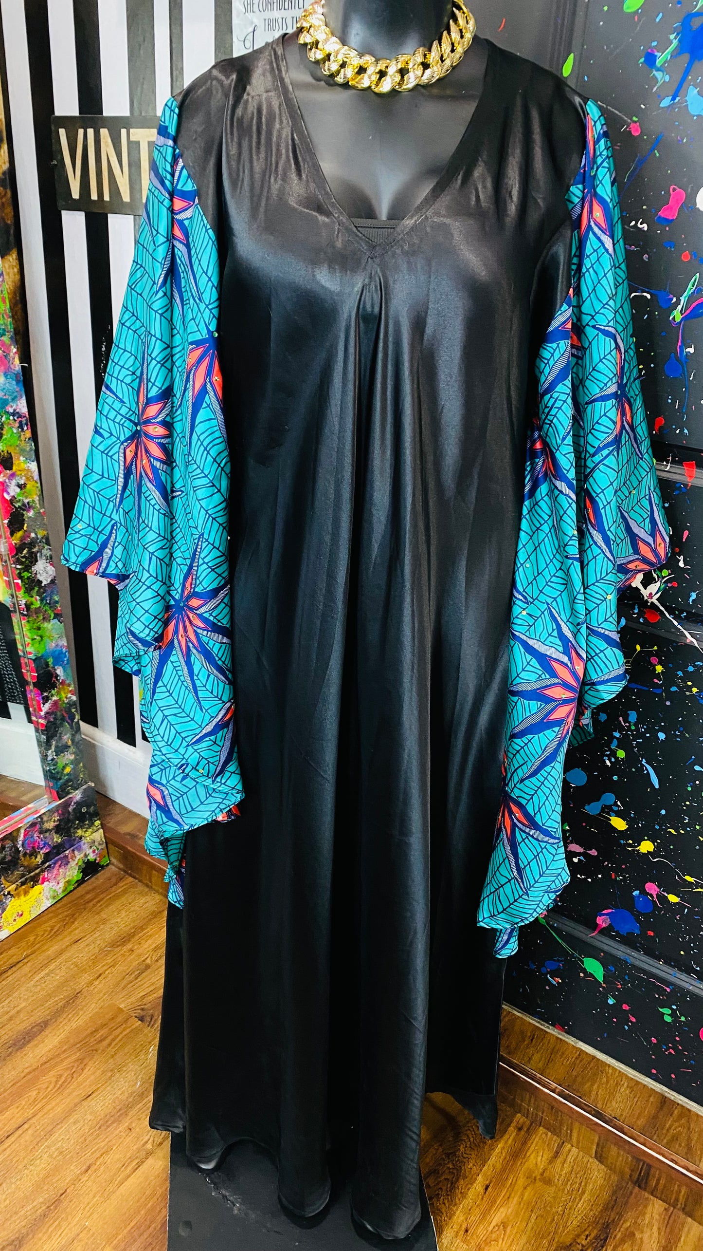 Vintage Kaftan Dress (OS)