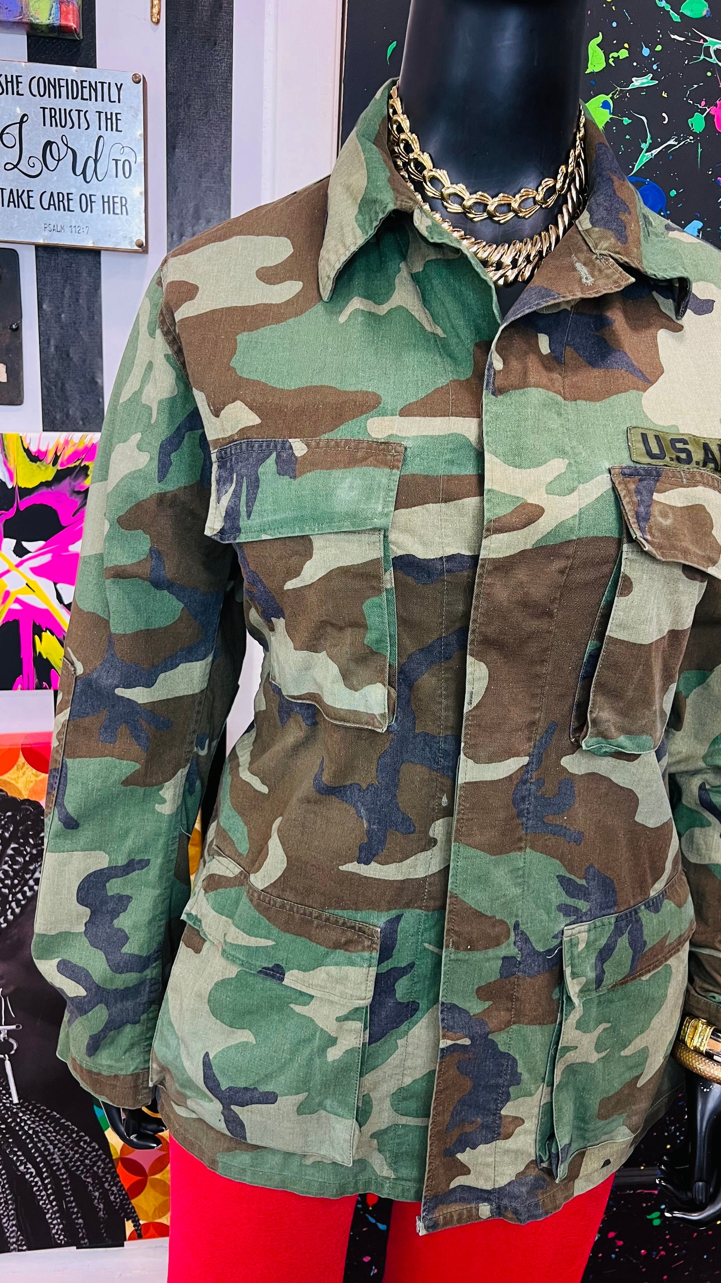 Vintage Authentic Army Camouflage Jacket (16)