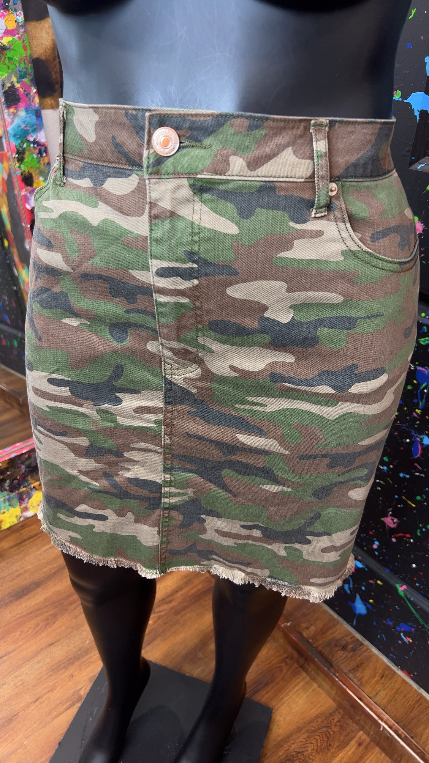 Denim Camo Skirt (20)