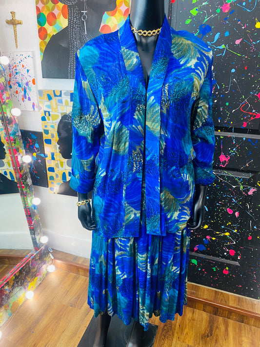 Vintage MIKAELA 2 piece Skirt Set