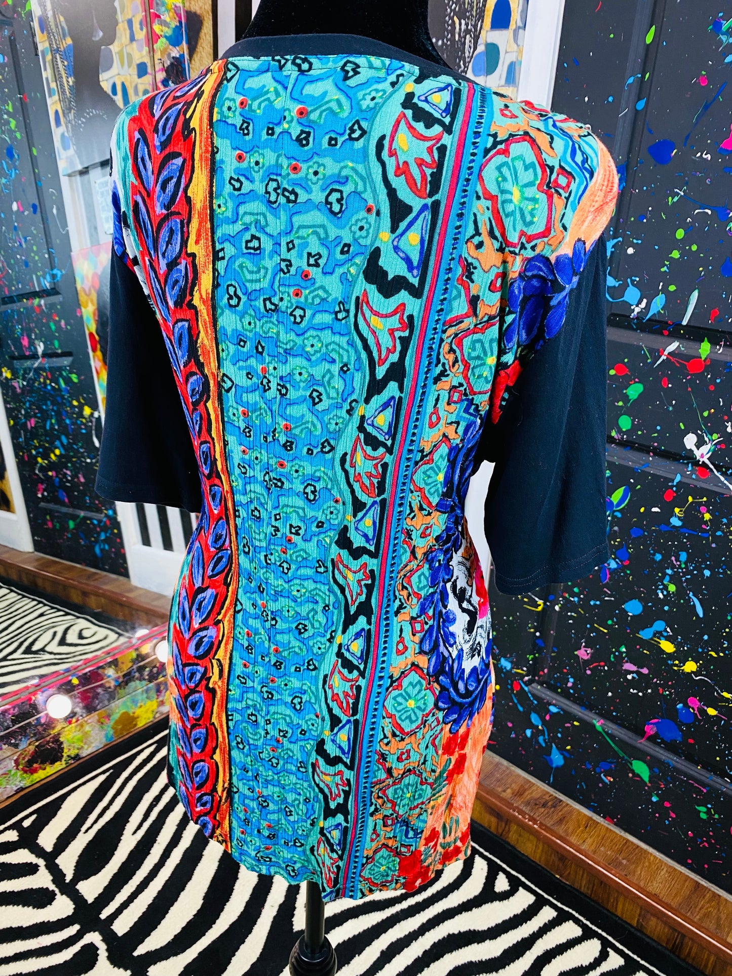 Vintage Carole Little Short Sleeve Blouse