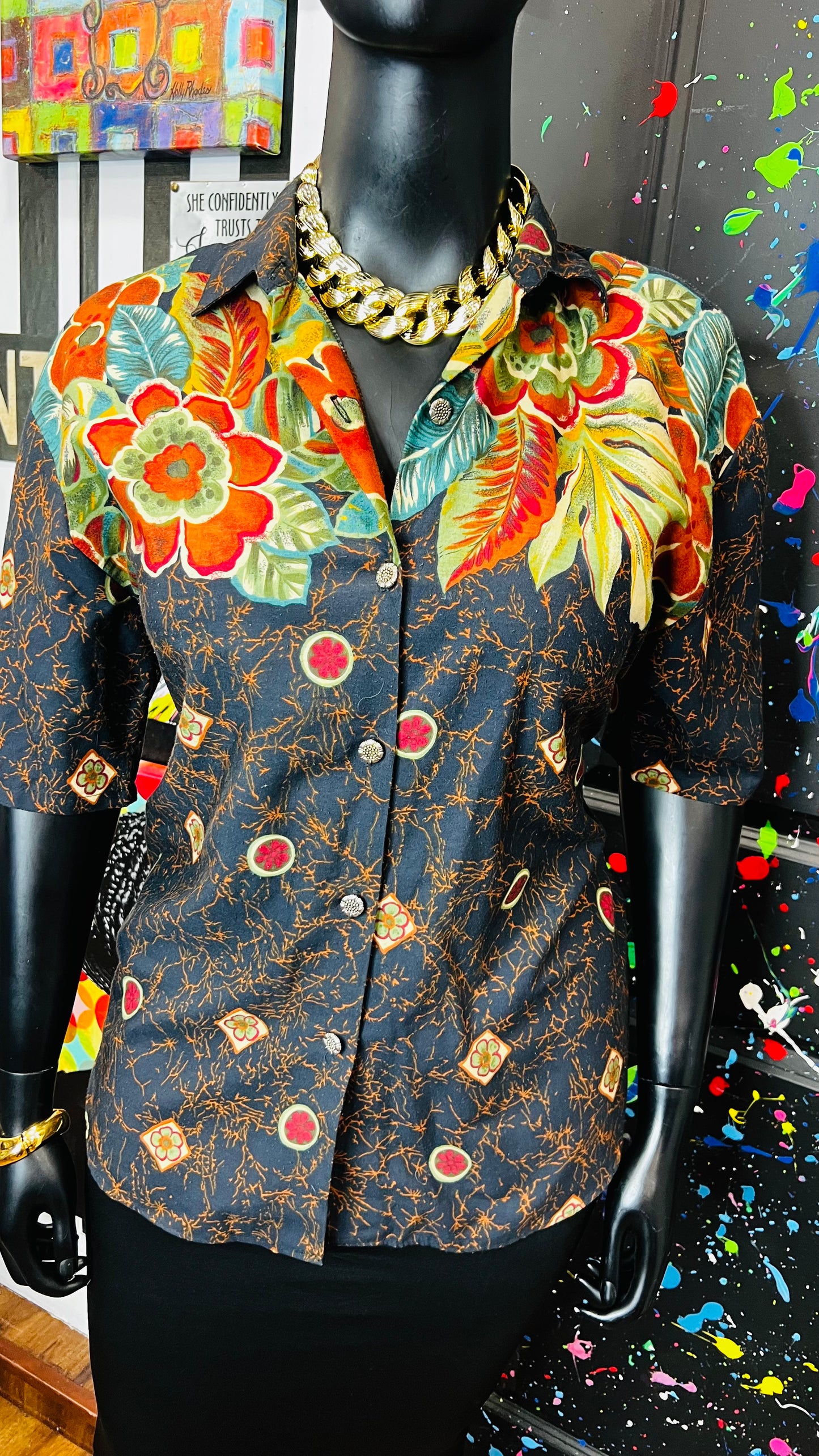 Vintage Abstract Blouse (16)