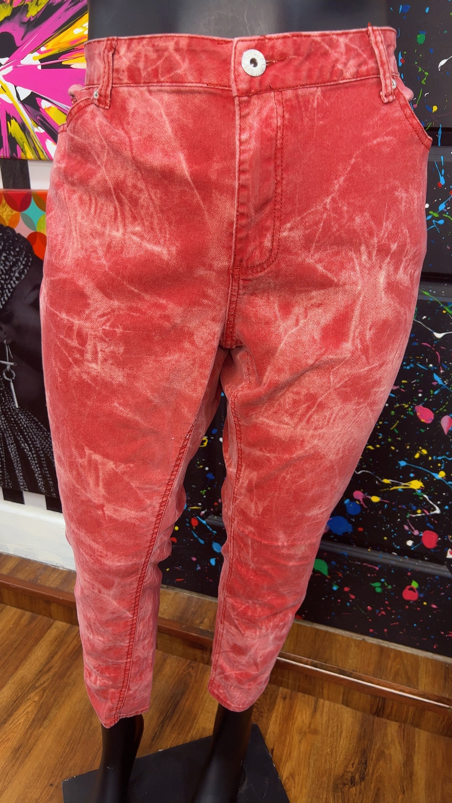 Ashley Stewart Abstract Wash Jeans (22)