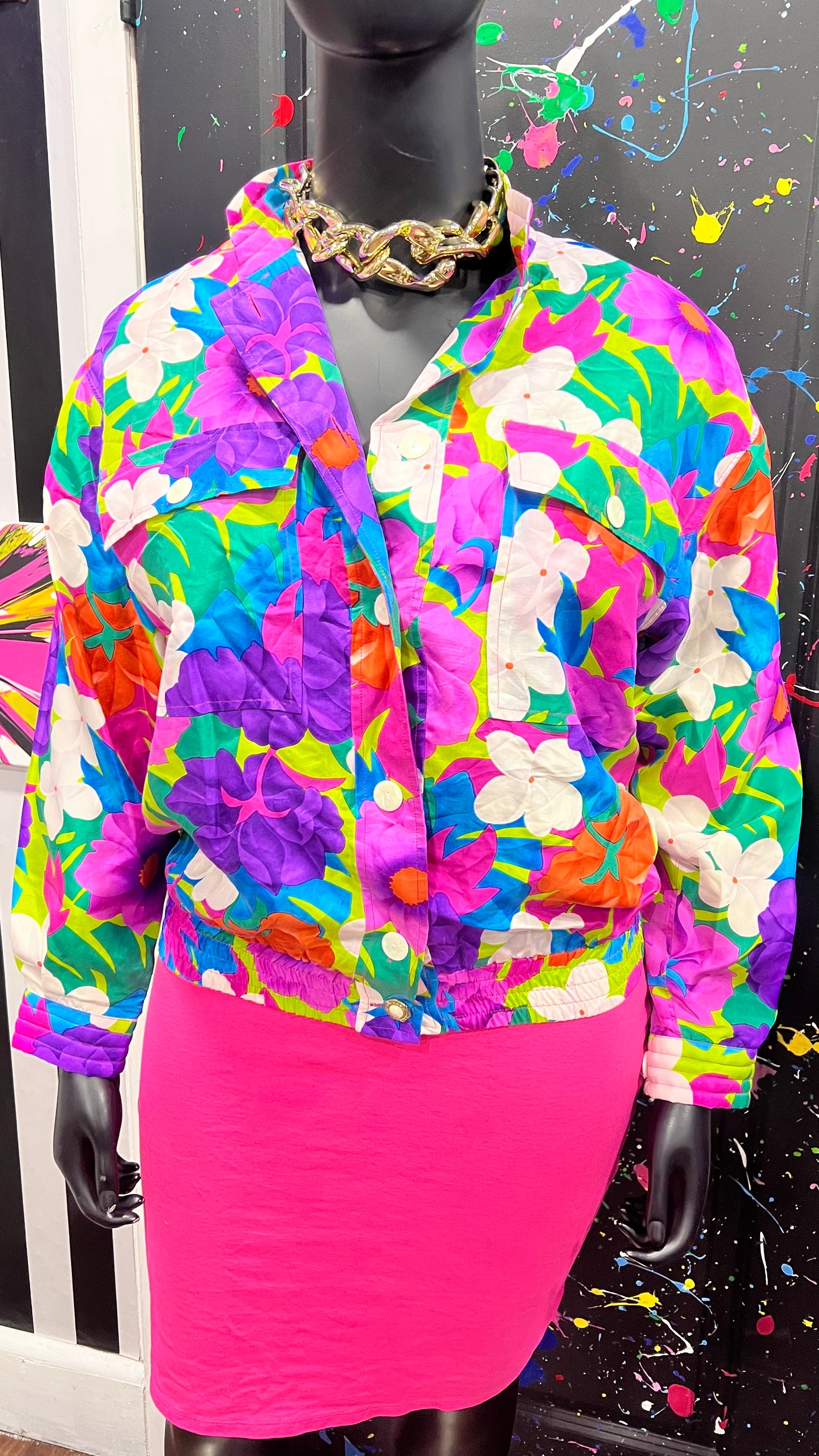 Vintage Silk Floral Jacket (16)