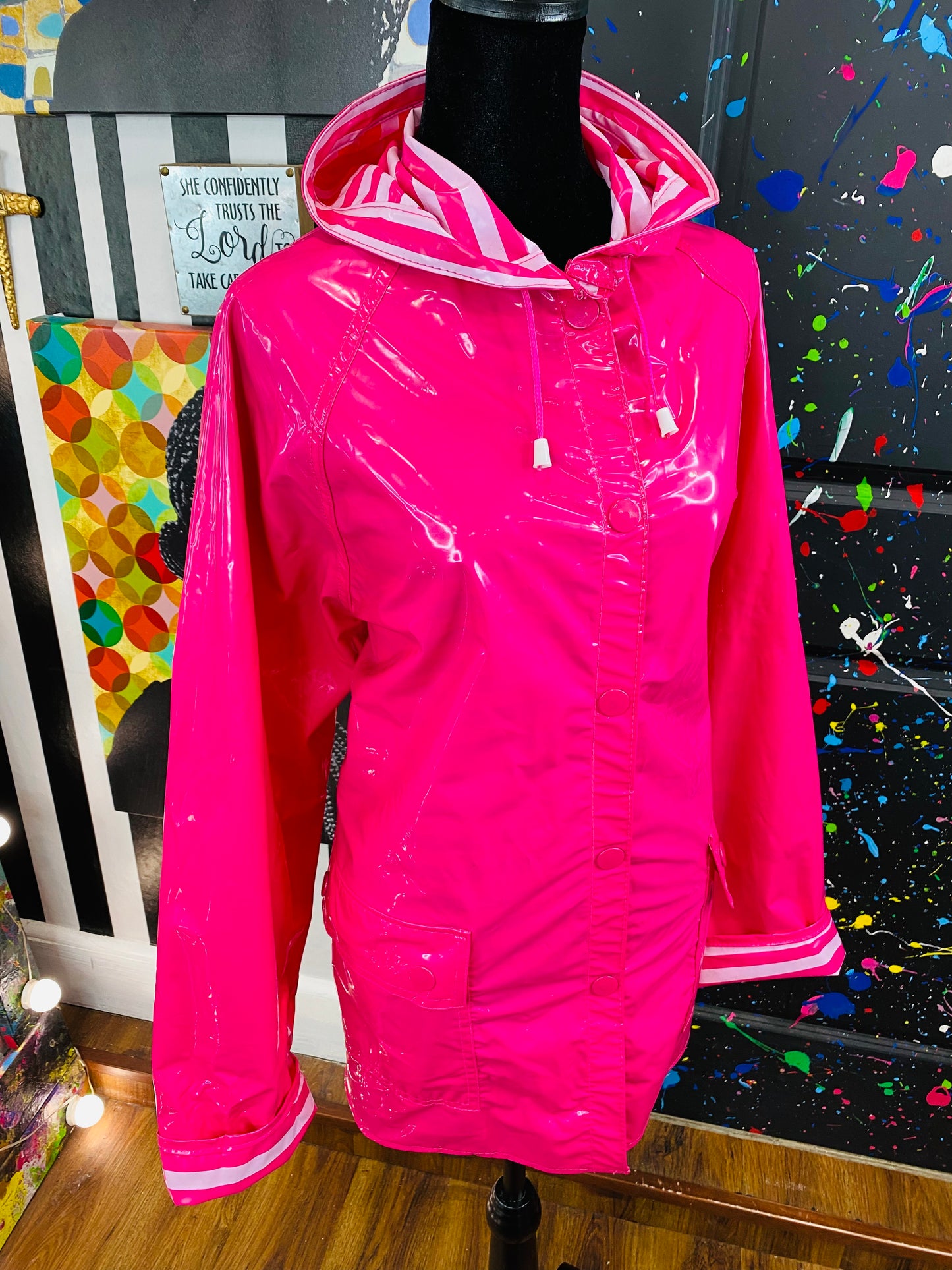 Vintage Reversible Rain Coat