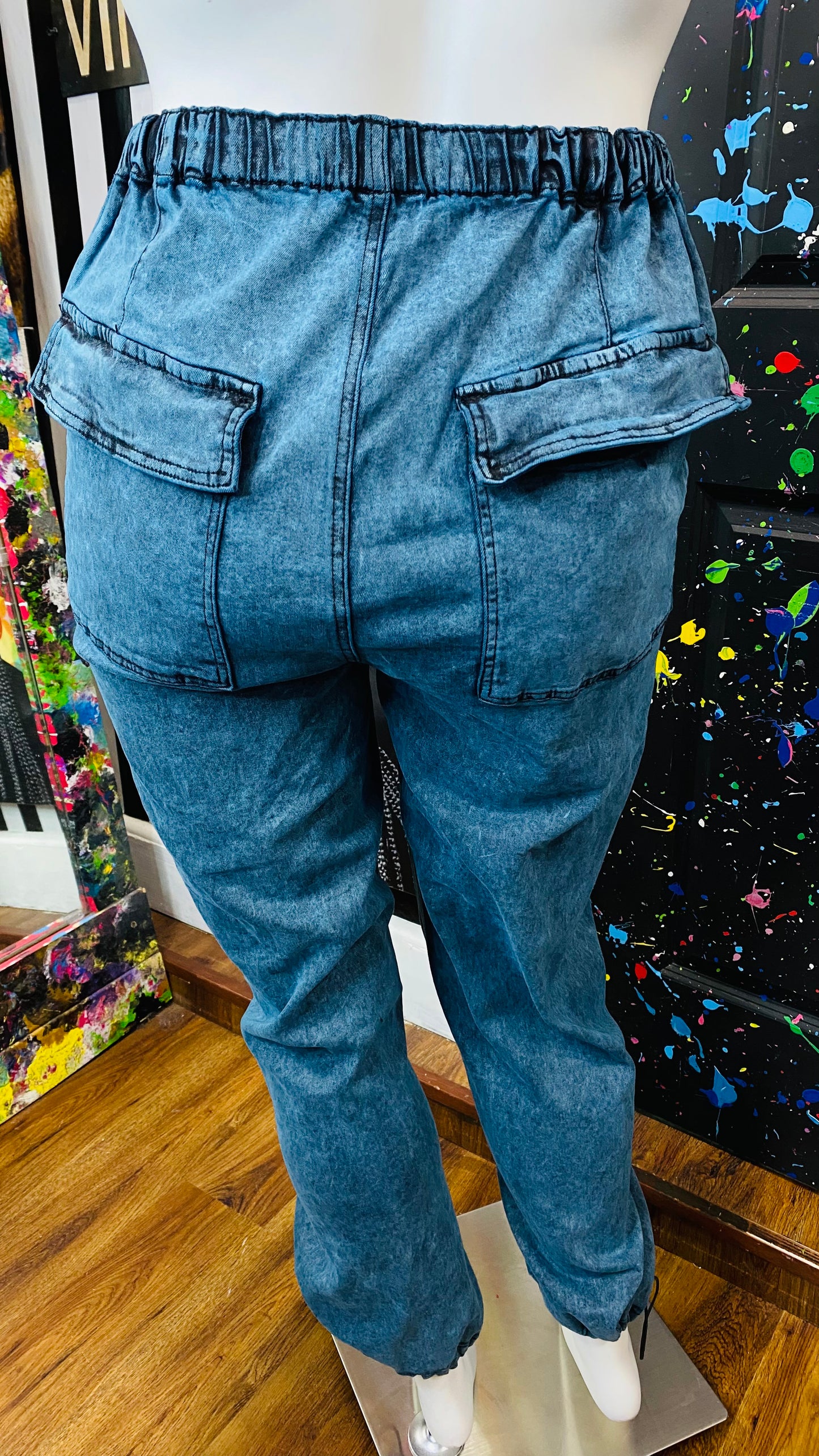 New w/ Tags Drawstring Waist & Ankle Jeans (20)