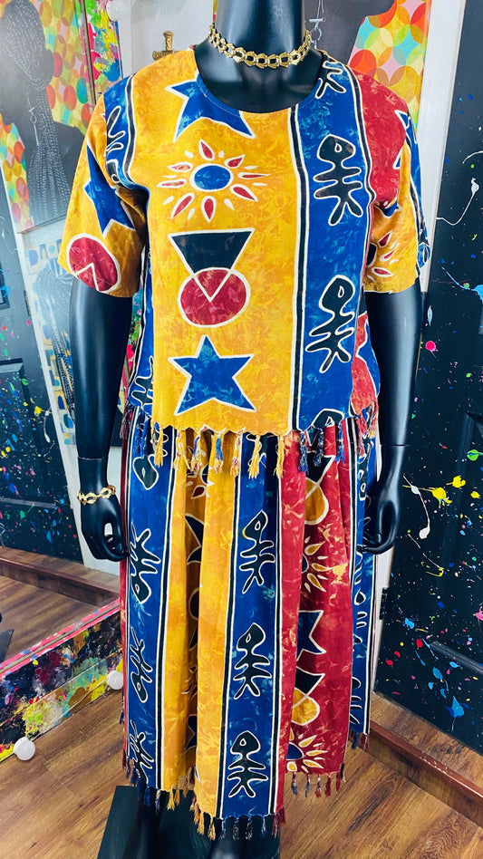 Vintage 2 piece Skirt Set