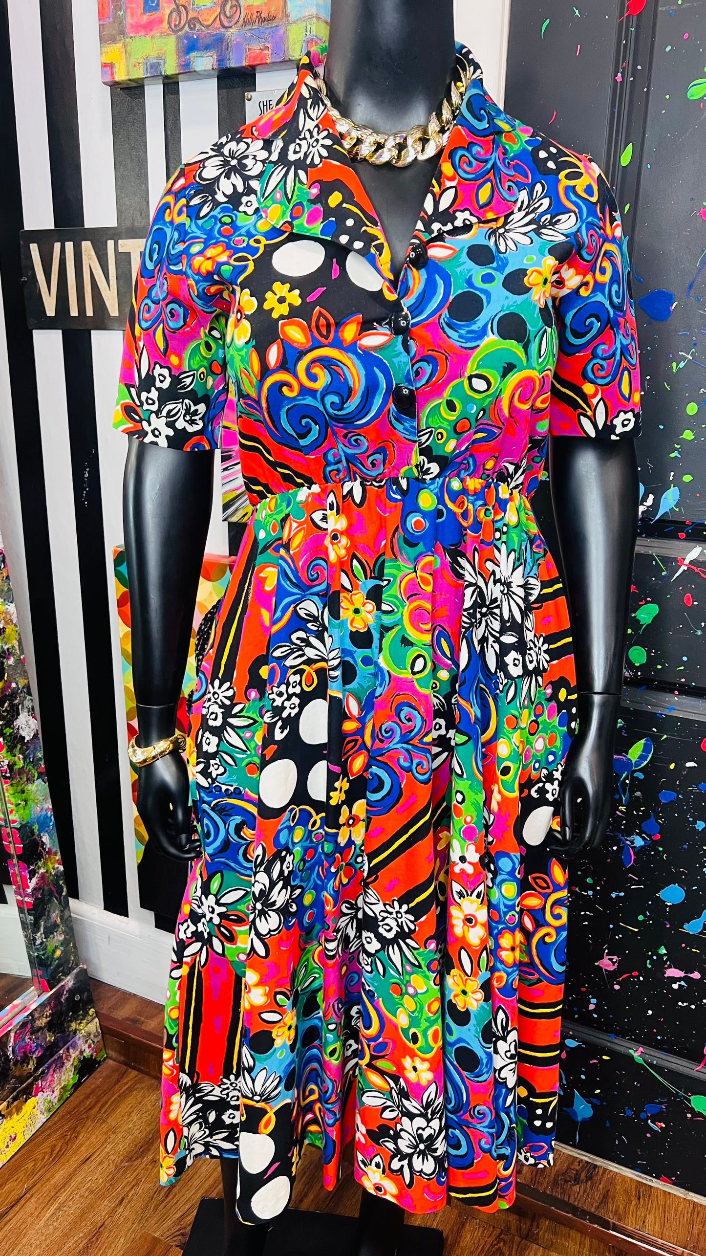 Vintage Abstract 80’s/90’s Dress (12)
